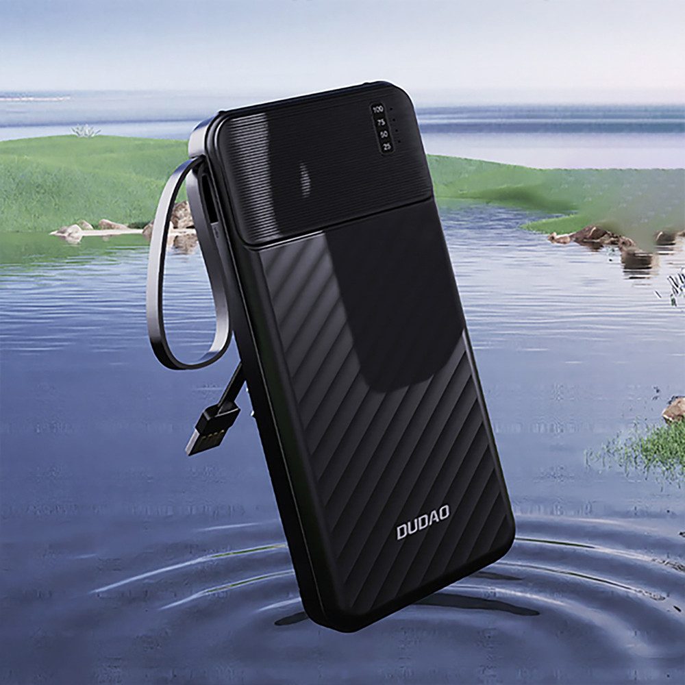 Dudao K11 PRO Powerbank 20000 mAh (5 V), 20000 mAh Powerbank mit 4 integrierten Kabeln – Bild 3 von 5