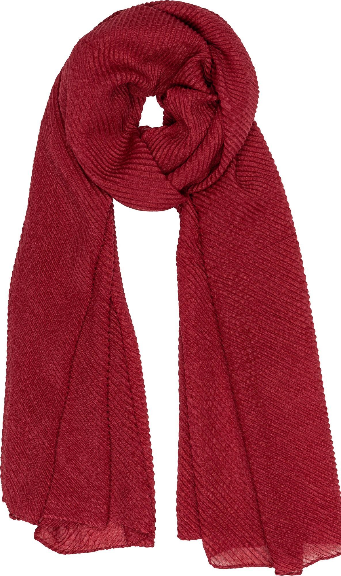Modeschal SC509 eleganter Damen Schal mit Streifen Webmuster