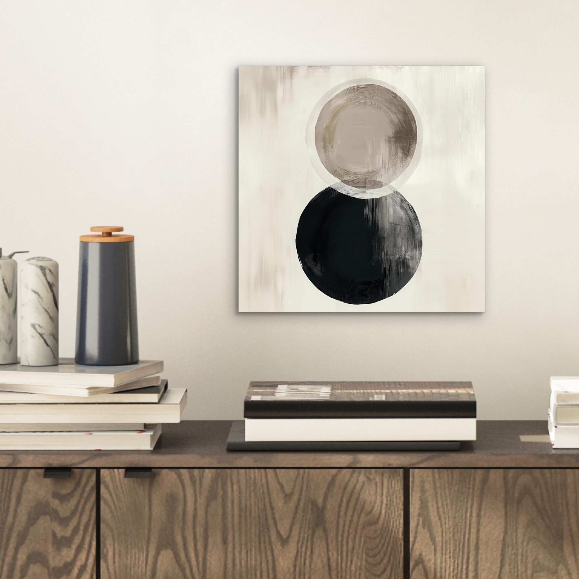 MuchoWow Metallbild Kreise - Form - günstig online kaufen