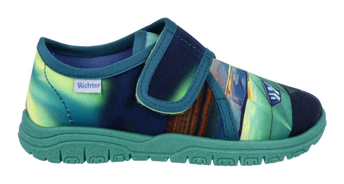 Richter Mailo Hausschuh Klettschuh, Kindergartenschuh mit Größenschablone zum Download