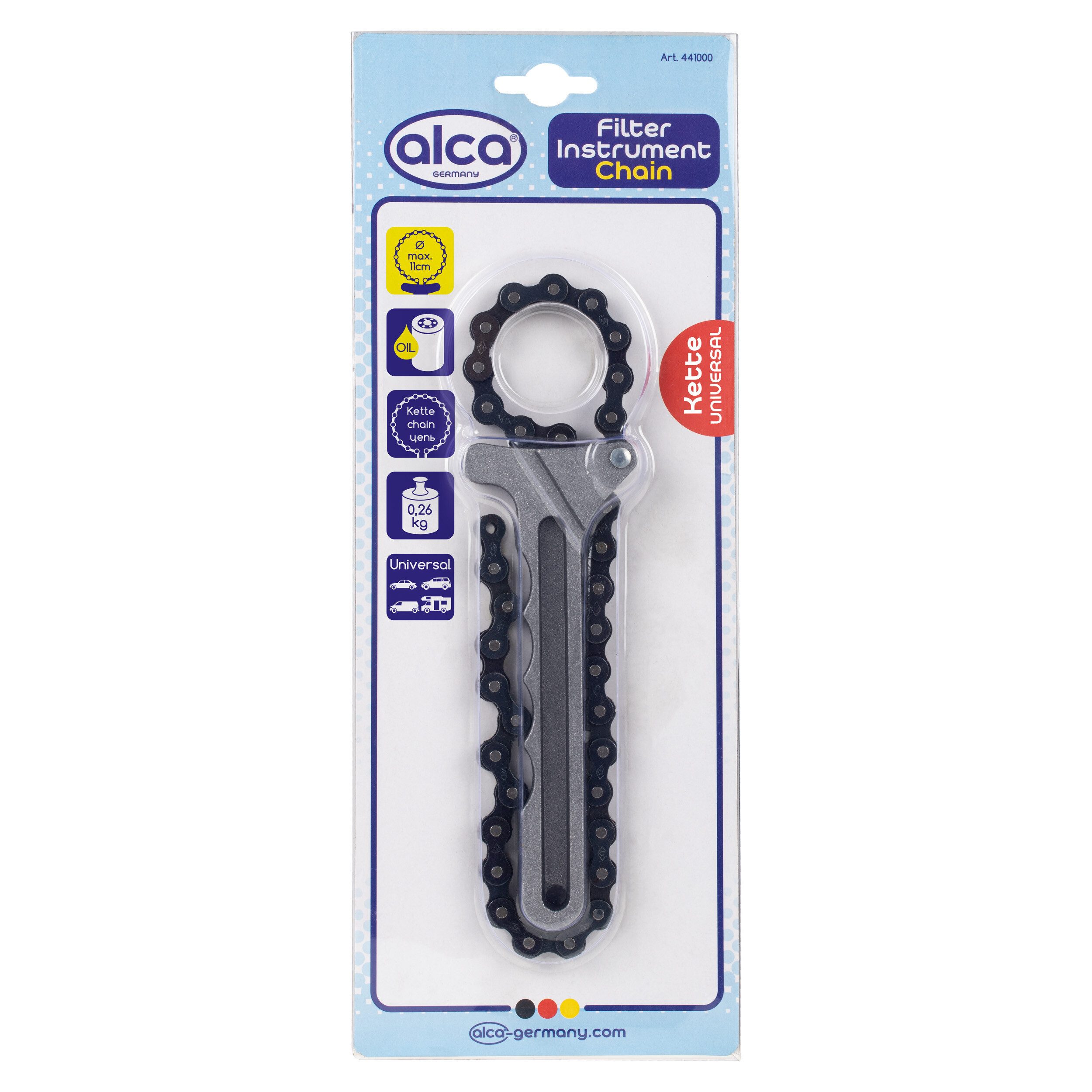 alca Multitool Ölfilterschlüssel mit Kette mit kette 11 cm Universal automatische, (1 St)