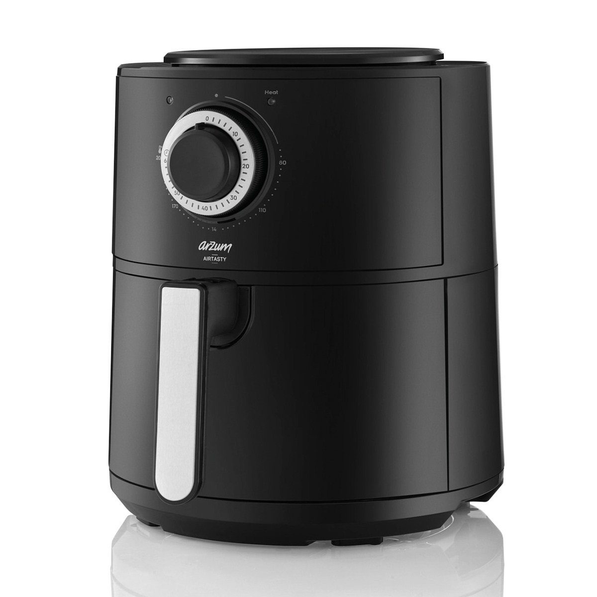 Arzum Heißluftfritteuse Airtasty Heißluftfritteuse Air Fryer Herausnehmbarer Korb Schwarz