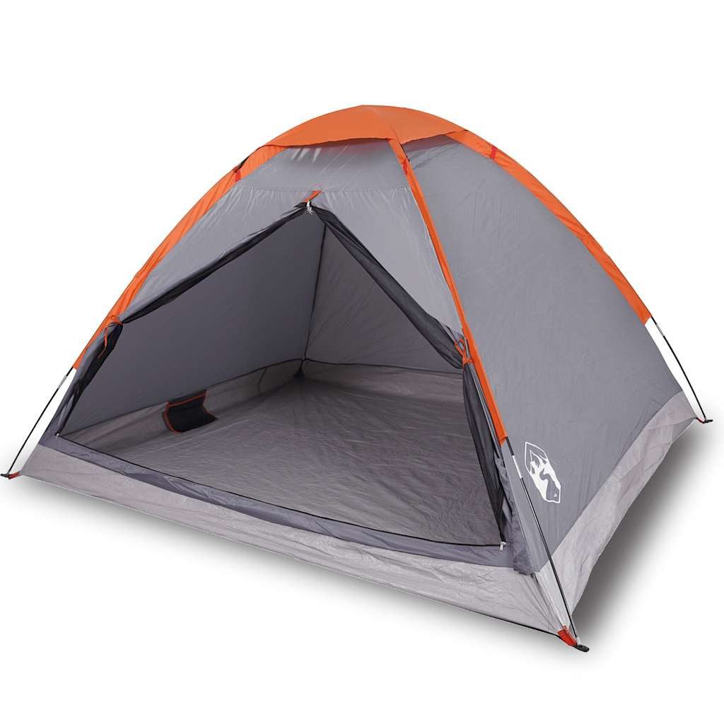 vidaXL Kuppelzelt Kuppel-Campingzelt 4 Personen Grau günstig online kaufen