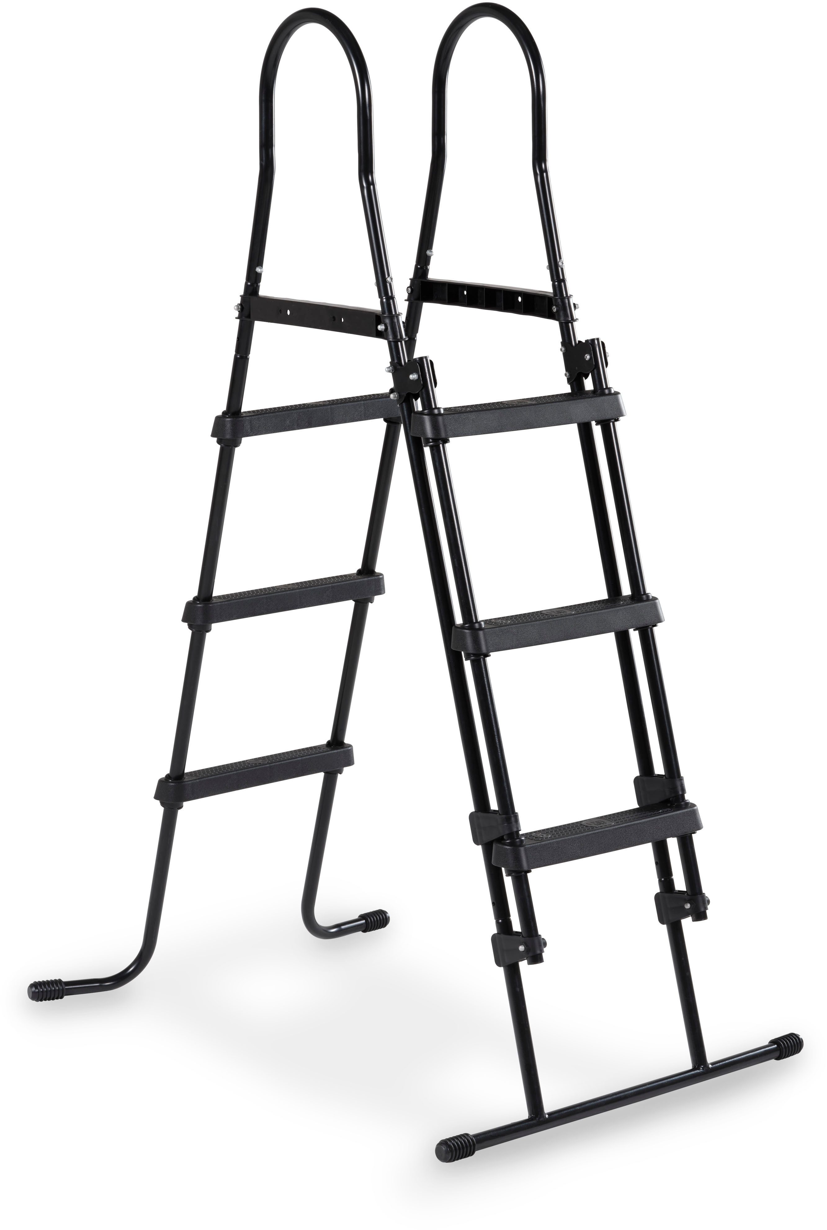 EXIT Poolleiter für Rahmenhöhen 91-107 cm, schwarz, mit Anti-Rutsch-Sprossen