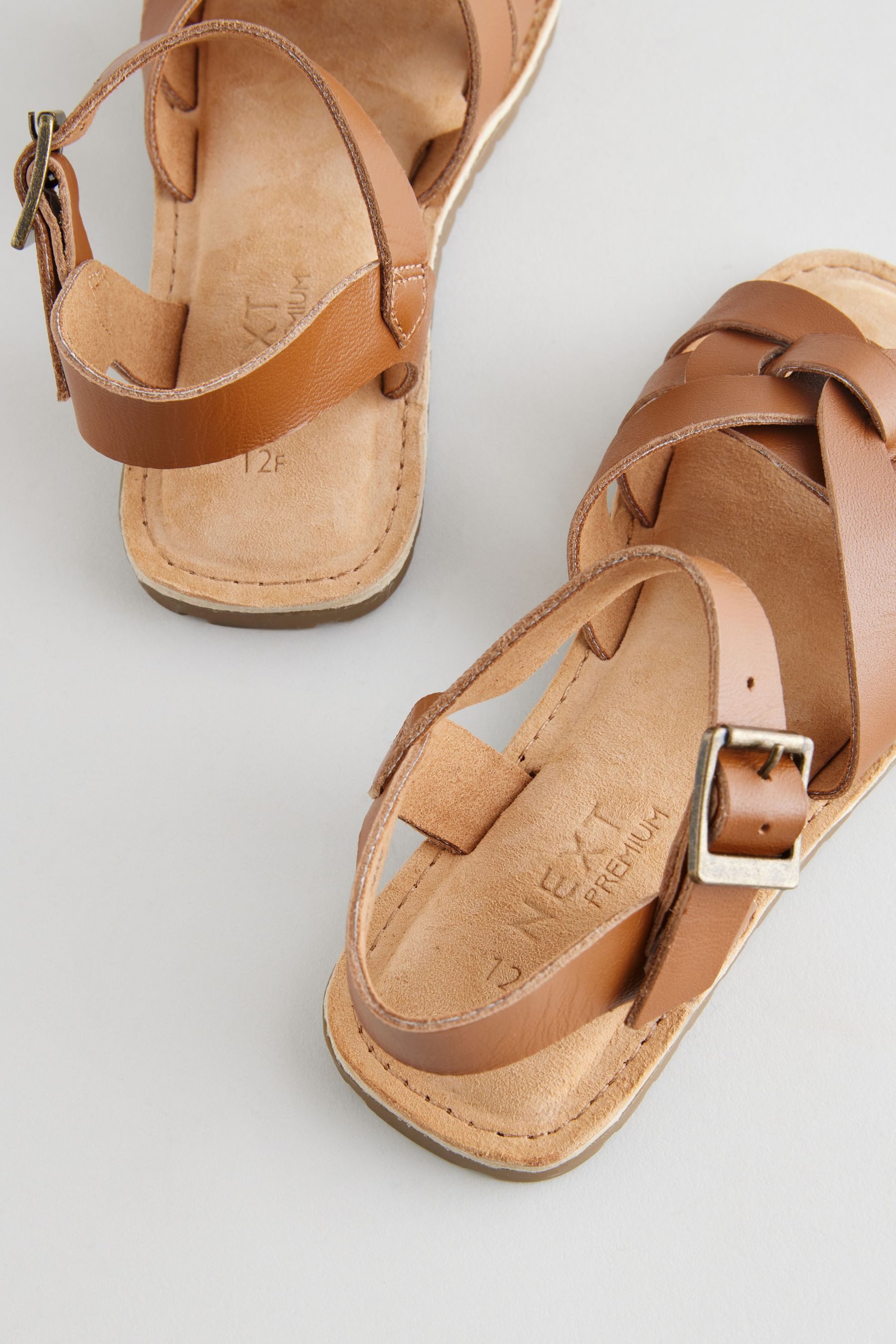 Next Sandalen aus geflochtenem Leder, weite günstig online kaufen