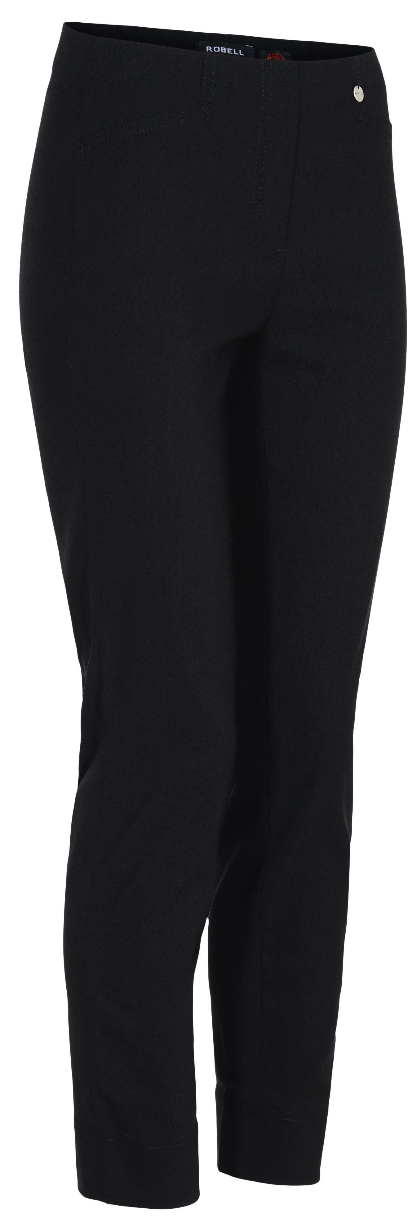 ROBELL Schlupfhose Robell, Rose, schmal geschnittene Hose mit Schlitz am Beinabschluss stretchig
