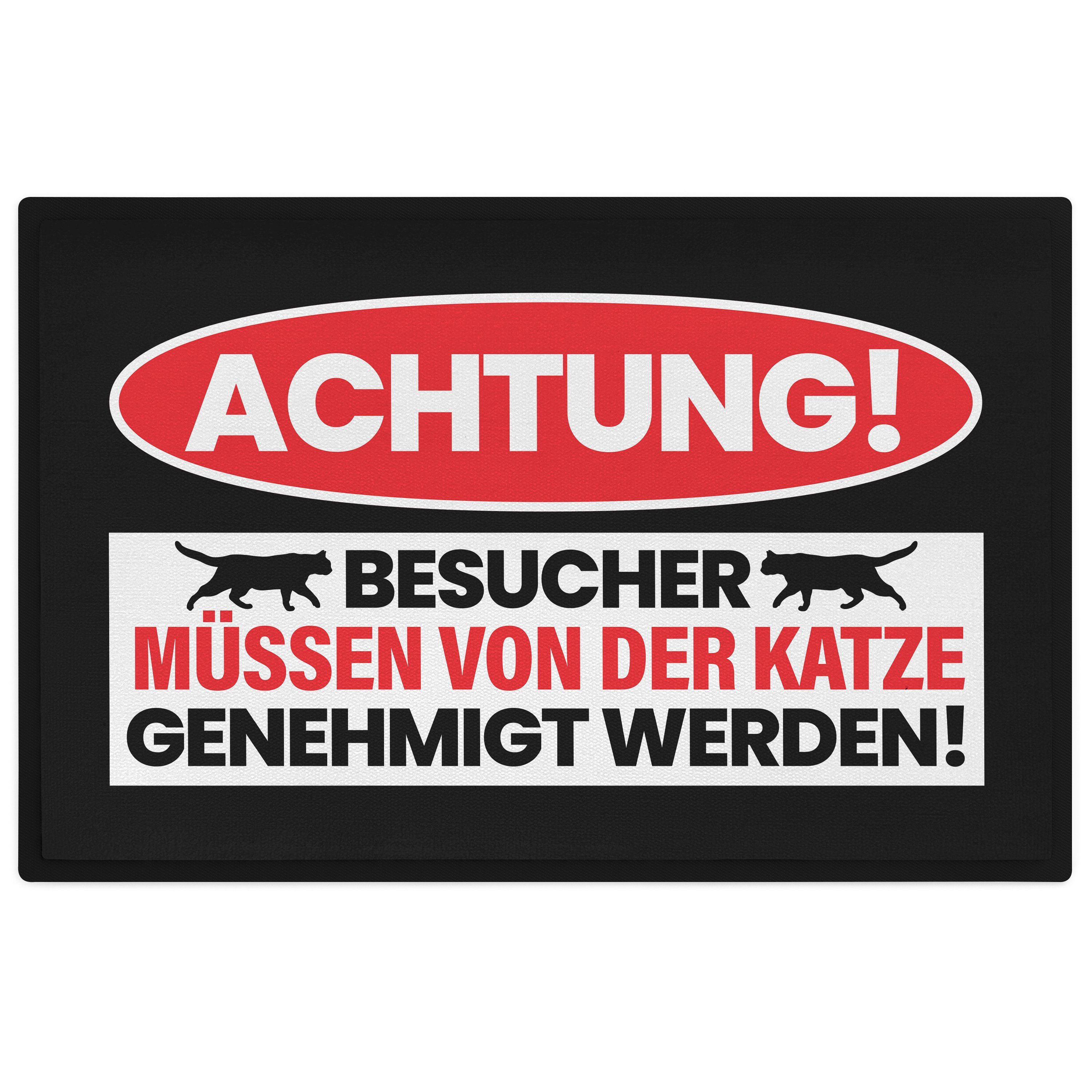 Fußmatte Katzenbesitzer Trendation Lustige 60x40, Achtung Besucher Geschenk Fußmatte Katzen