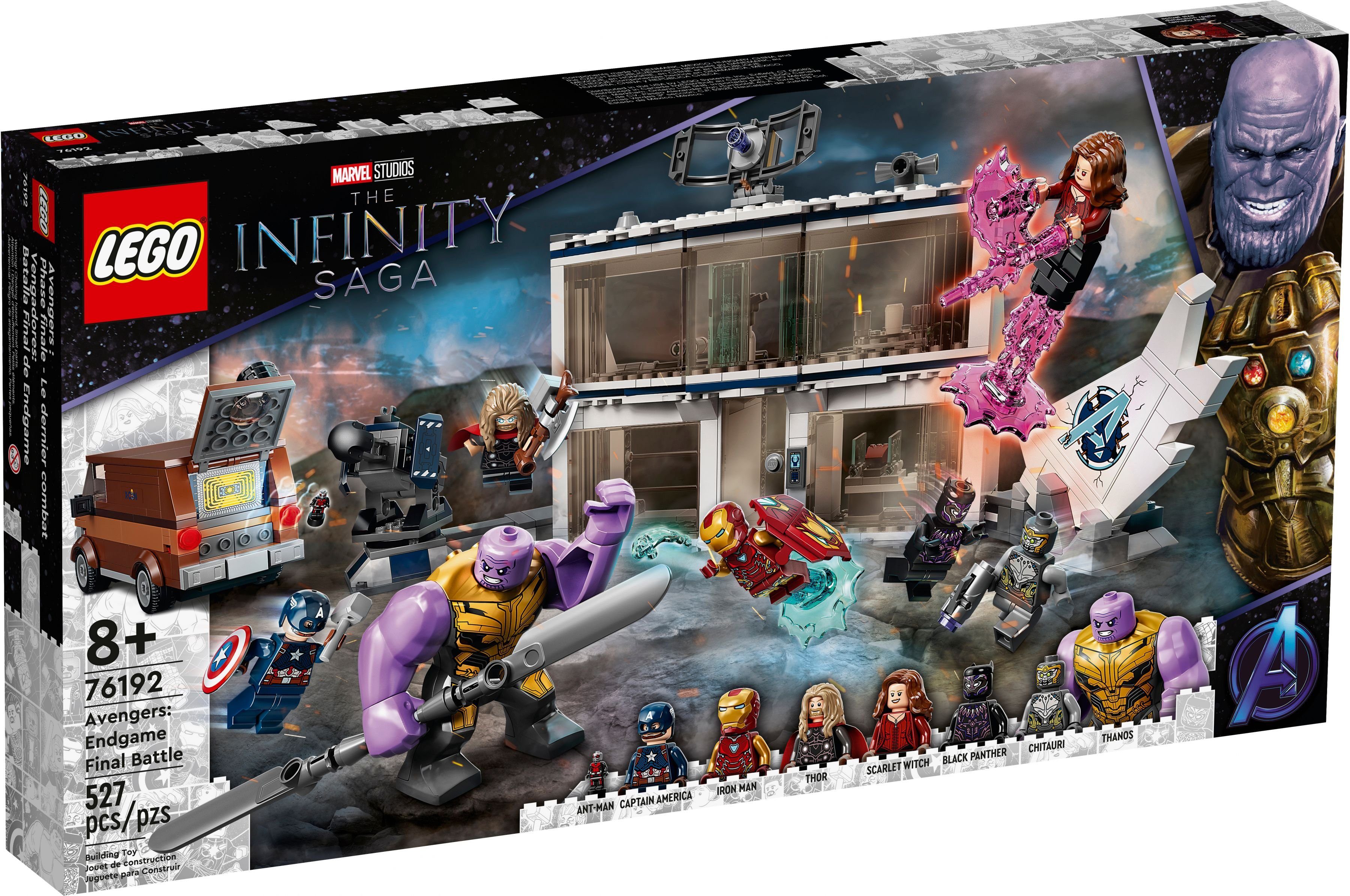 LEGO® Konstruktionsspielsteine LEGO® Marvel Super Heroes™ - Avengers Endgame, (Set, 527 St)