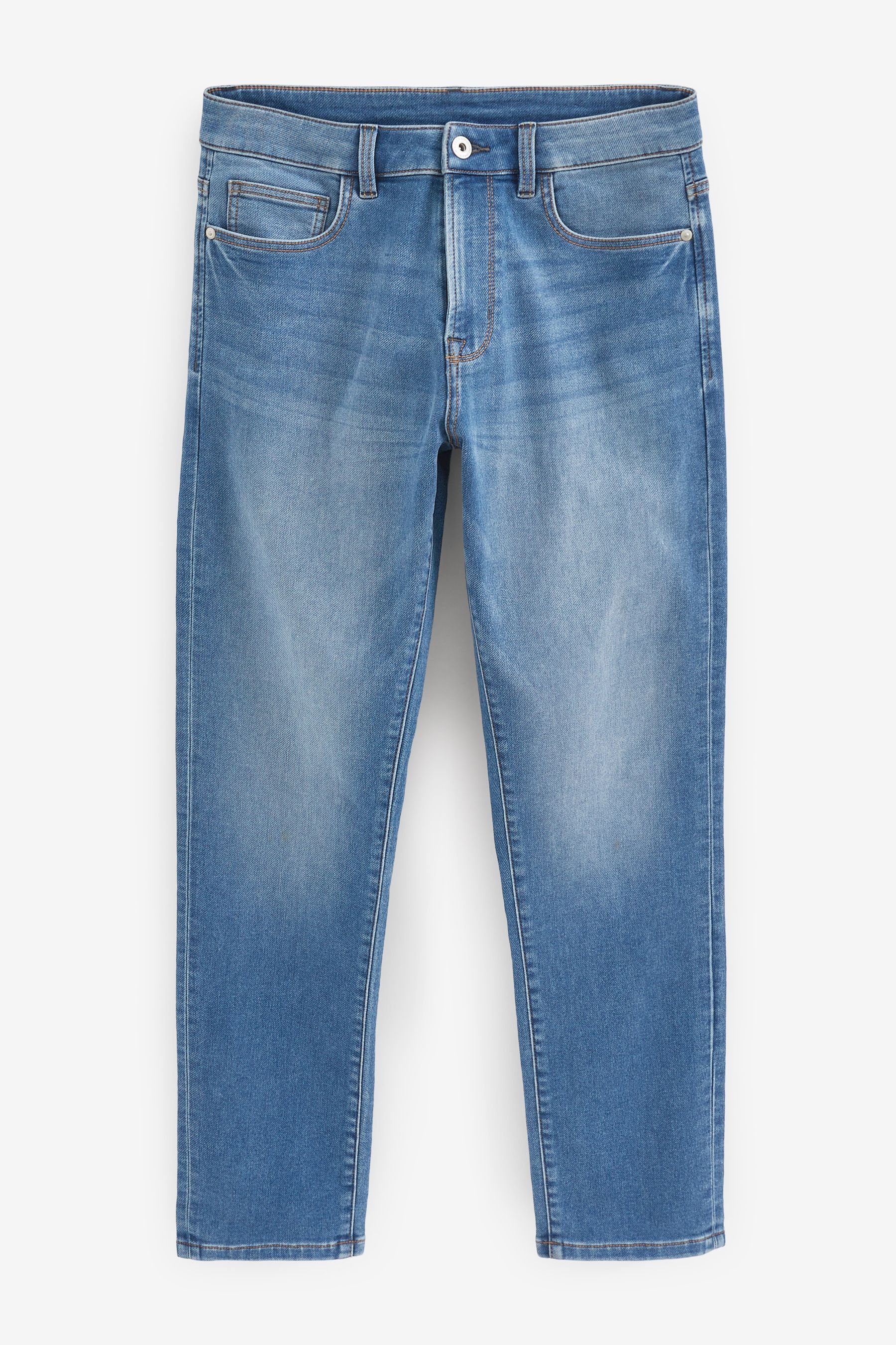 Slim-fit-Jeans - Flex (1-tlg) Motion Slim Blue Next Jeans Stretch Bright