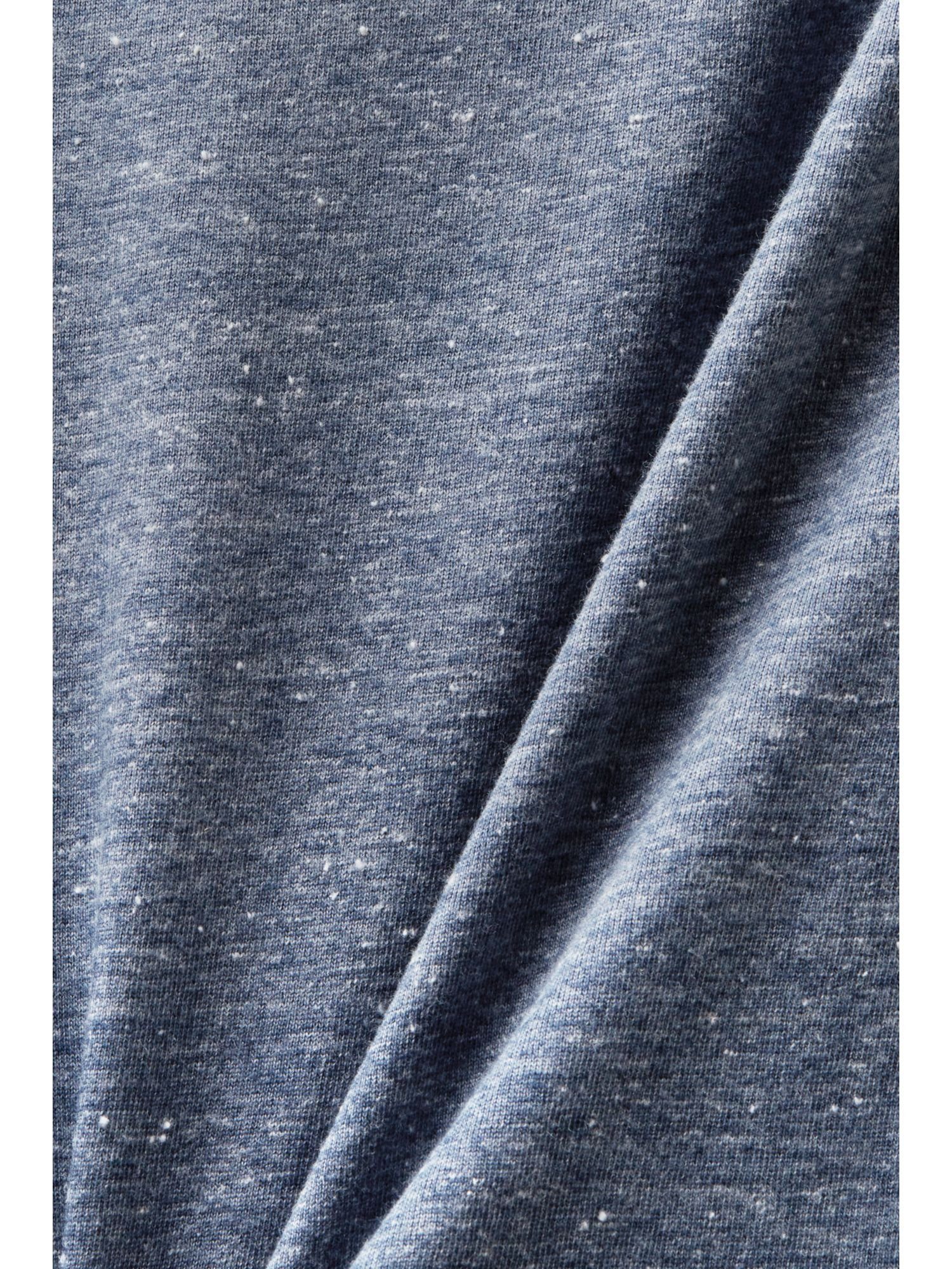mit BLUE GREY Longsleeve (1-tlg) weitem Langarmshirt Esprit Ausschnitt