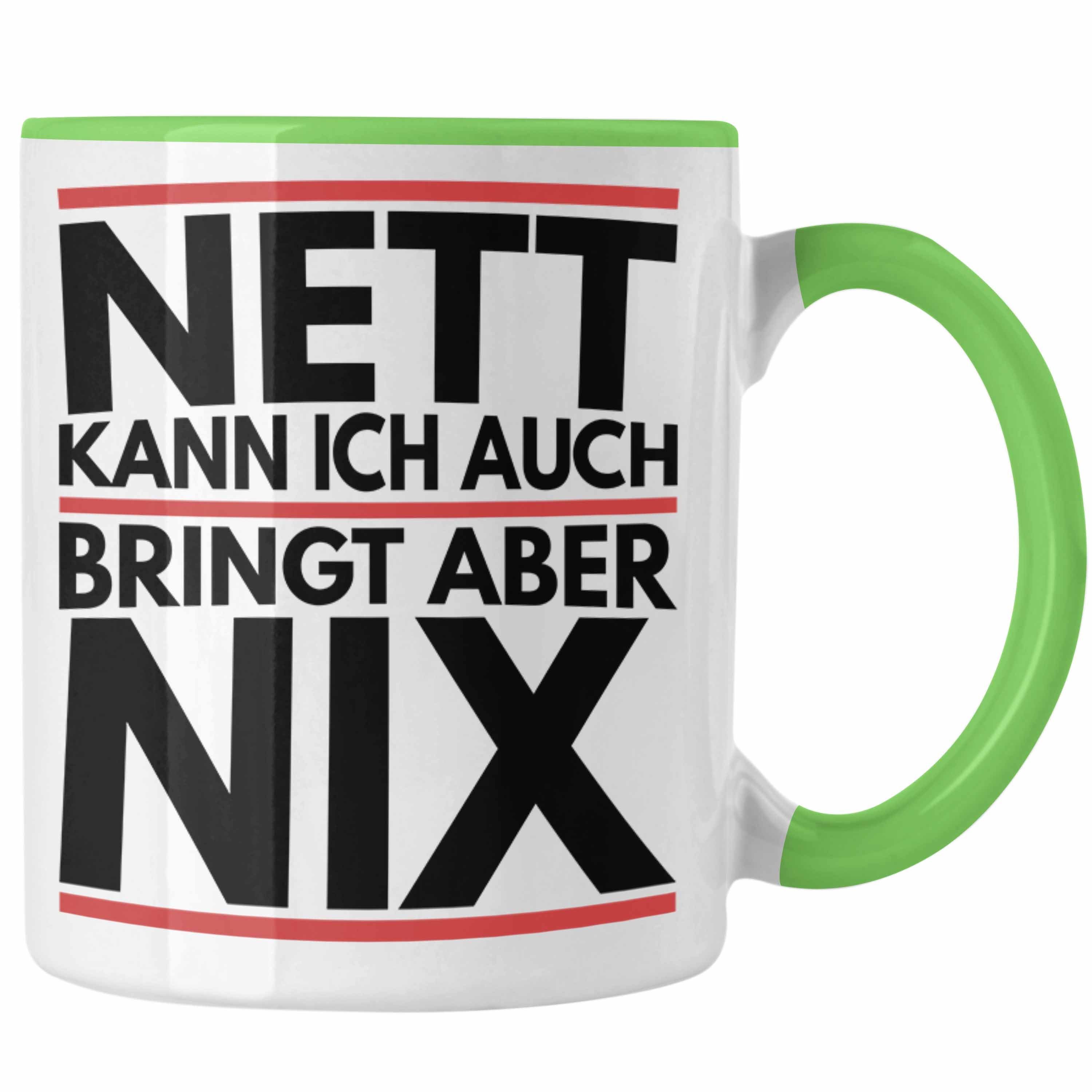 Chef Aber Ich Trendation Kann Kollege Tasse Grün Tasse Bringt Nix - Auch Trendation Nett Humor Joke Geschenk