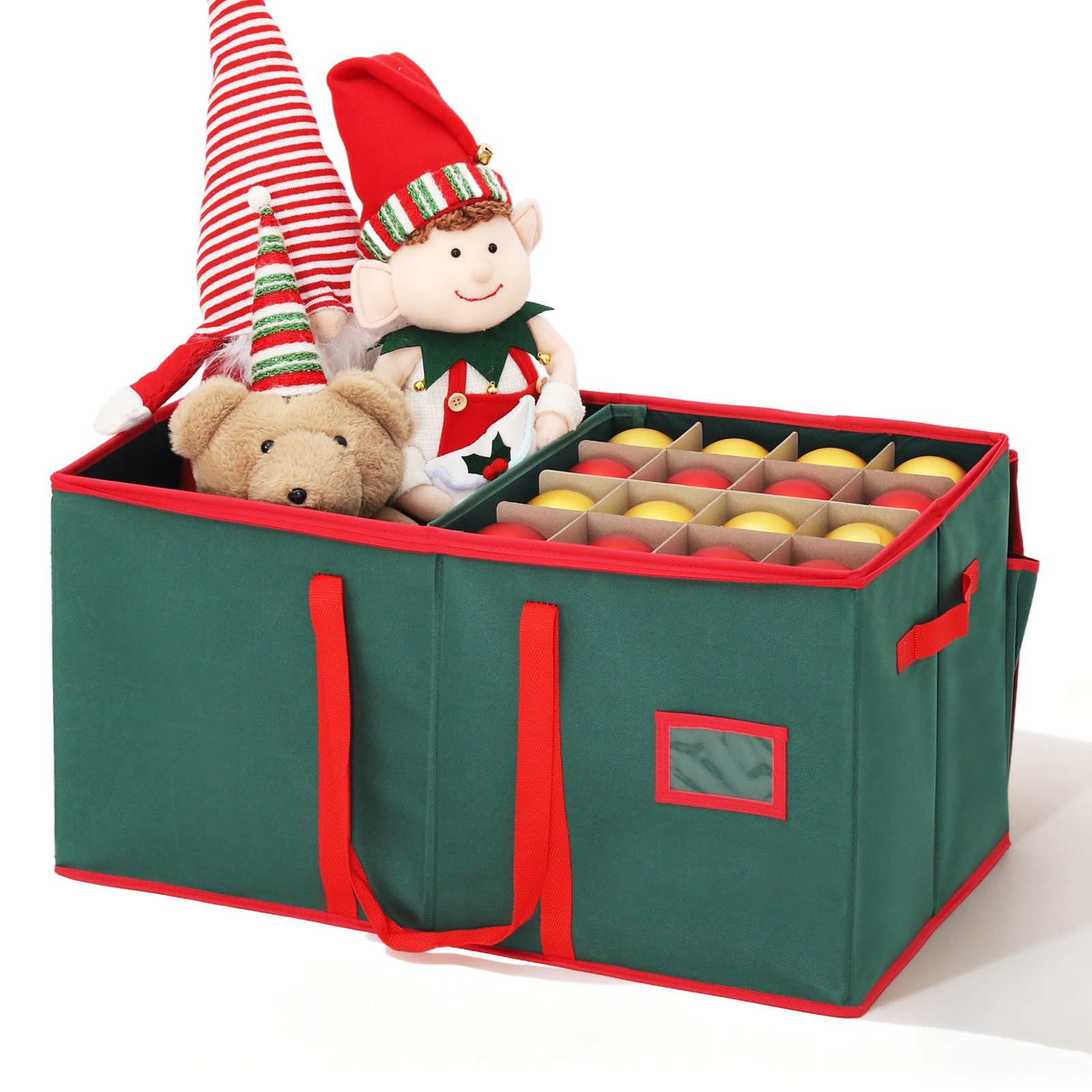 Salcar Aufbewahrungsbox Weihnachtskugel 128 Fächer Christbaumkugel Aufbewah günstig online kaufen