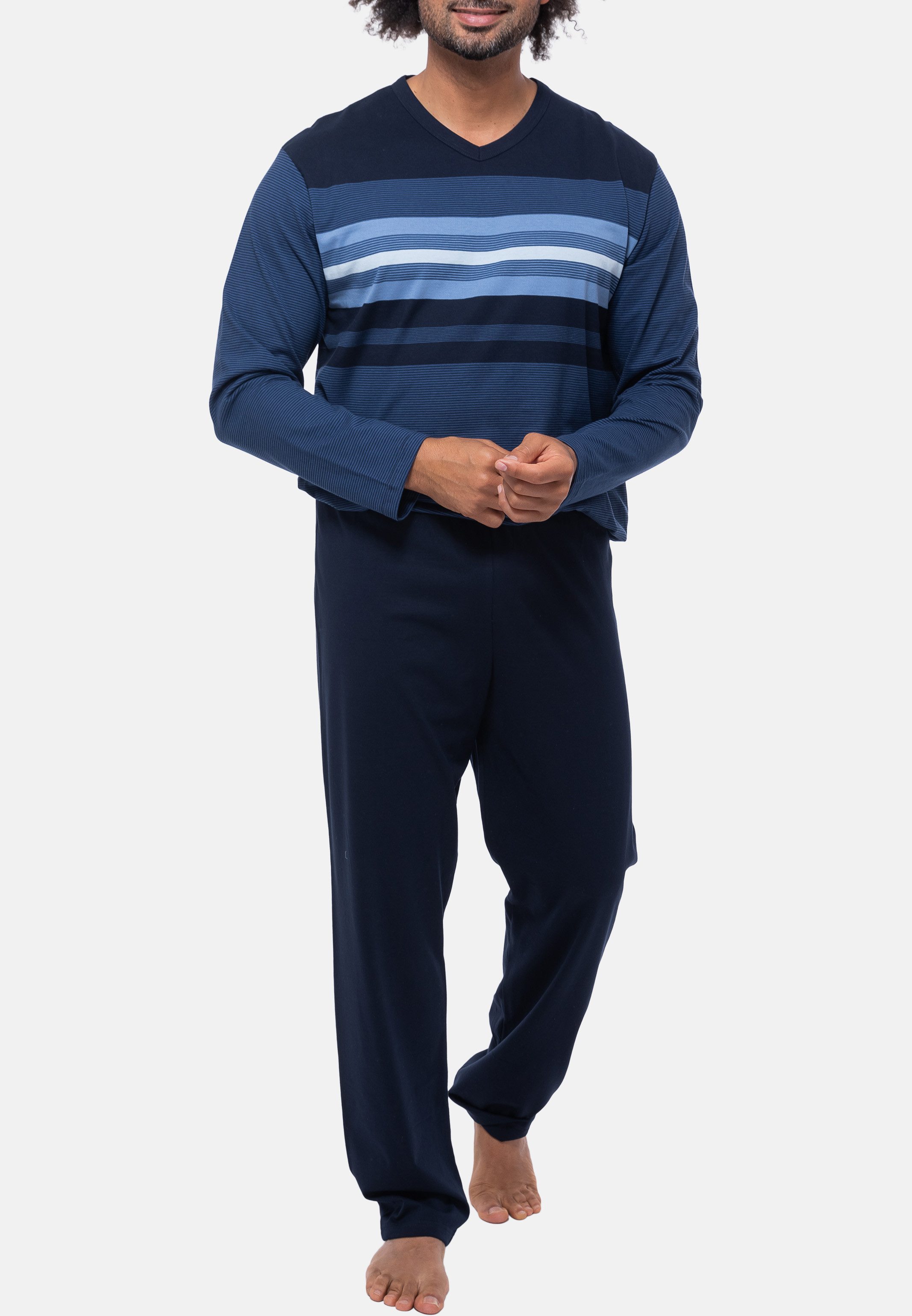 Ammann Pyjama Organic Cotton (1 tlg) Schlafanzug - Baumwolle - Atmungsaktiv günstig online kaufen