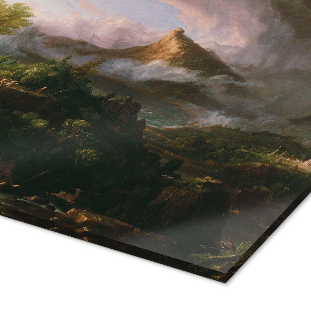 Posterlounge Wandbild Der Weg des Imperiums (Der wilde Zustand), Thomas Cole, erhältlich als Poster, Leinwandbild, Wandsticker oder Acrylglasbild