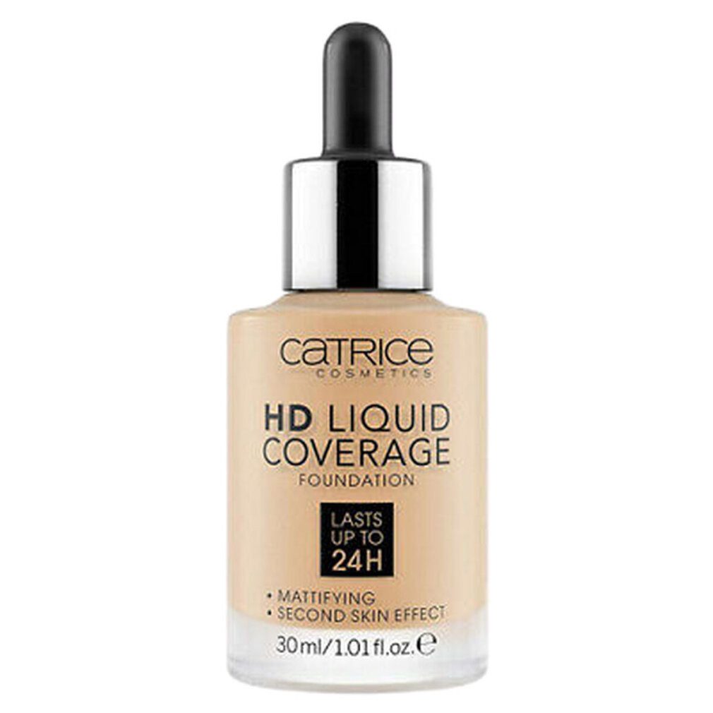 Catrice Foundation Foundation Liquid HD Coverage Waterproof 032 Hautfarbe Beige, 30 ml
