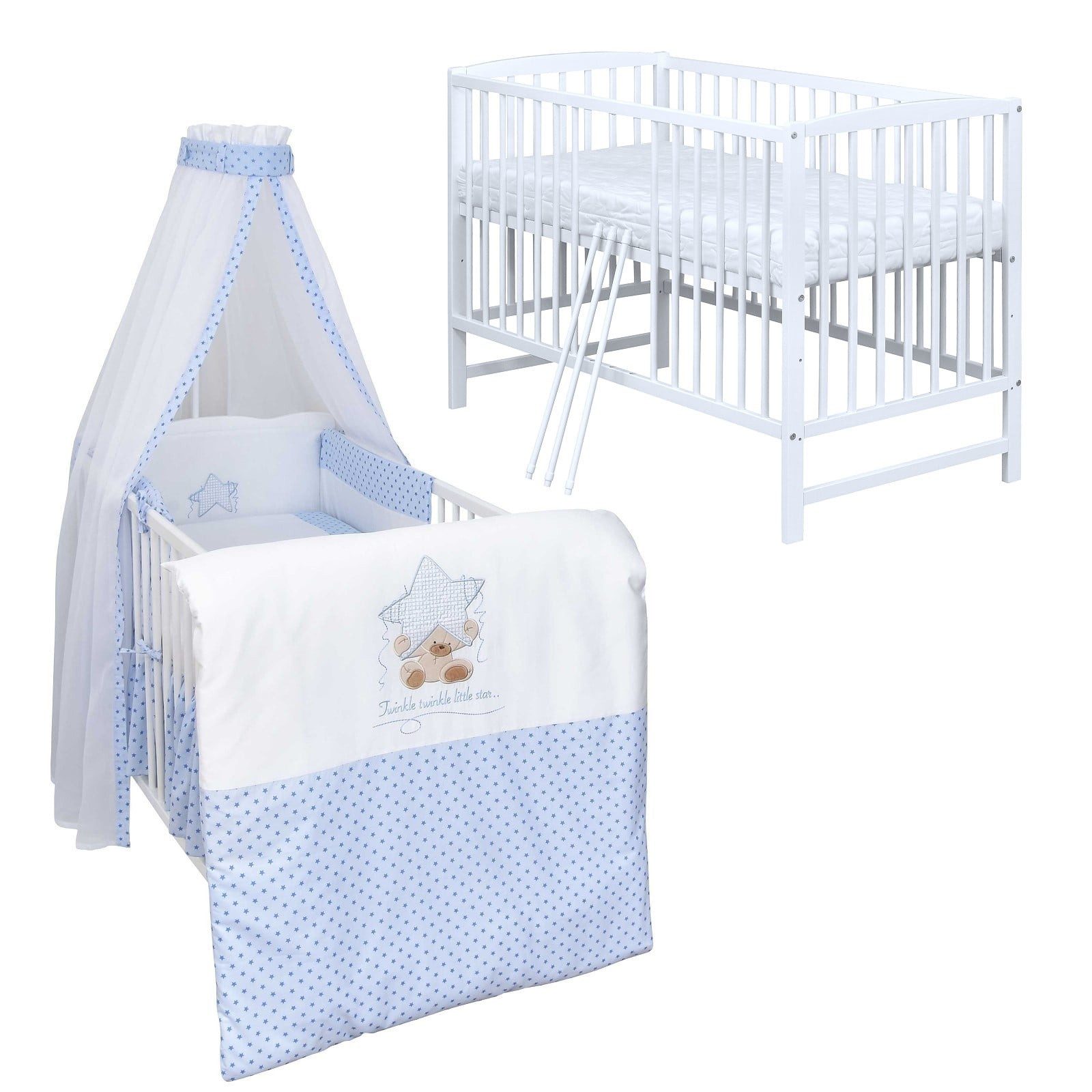 Komplettbett Babybett Milo Komplettset