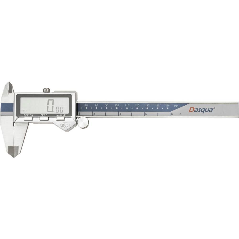 Dasqua Messschieber DIN EN 862 2019-0005 Digitaler Messschieber 150 mm IP54
