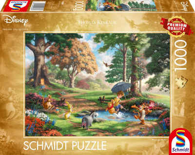 Schmidt Spiele Puzzle Disney Dreams Collection - Winnie The Pooh, Thomas Kinkade Studios, 1000 Puzzleteile, Made in Europe