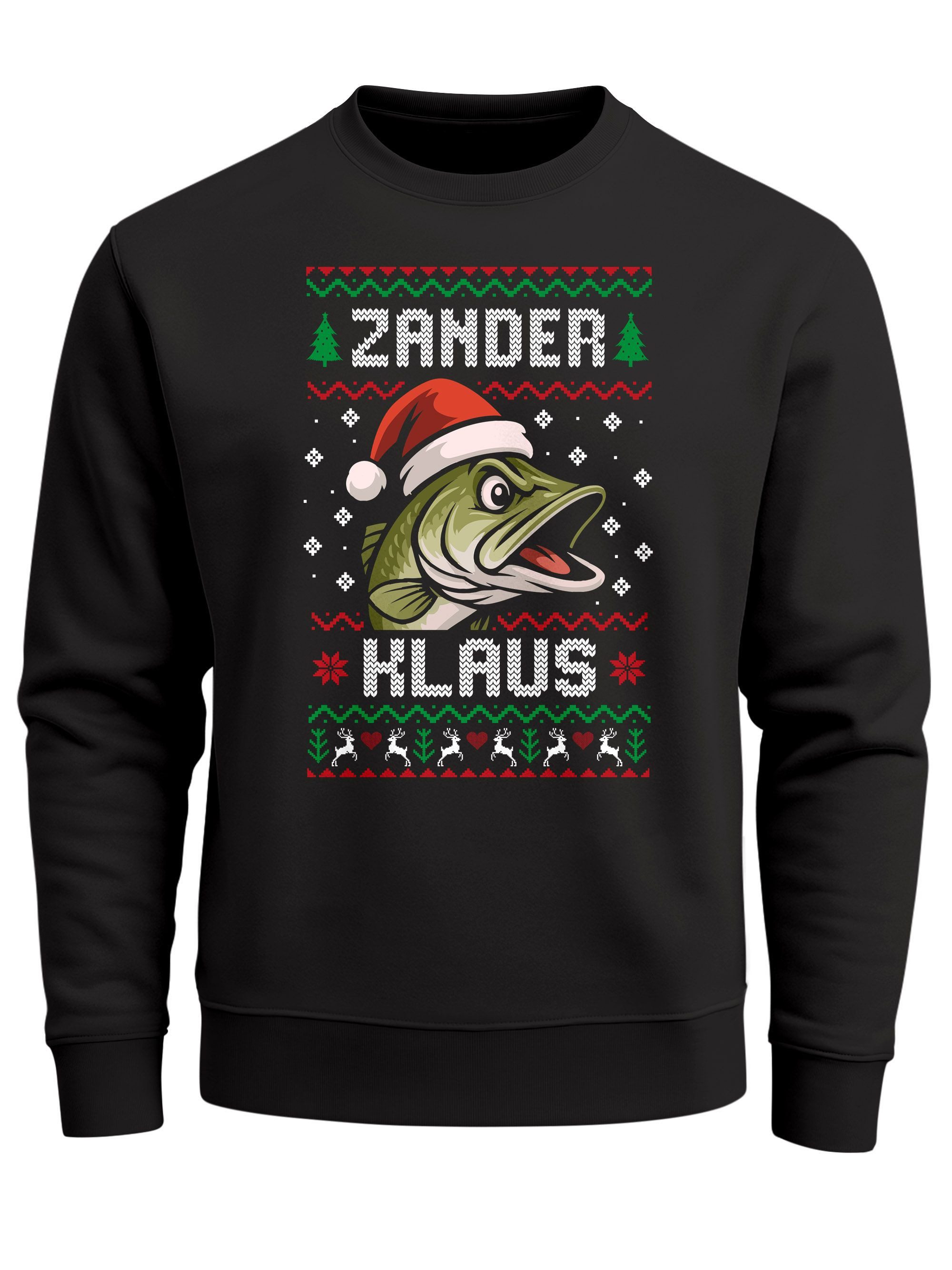 Sweatshirt Sweatshirt Herren Weihnachtspullover Ugly XMAS Spruch Lustig Zander