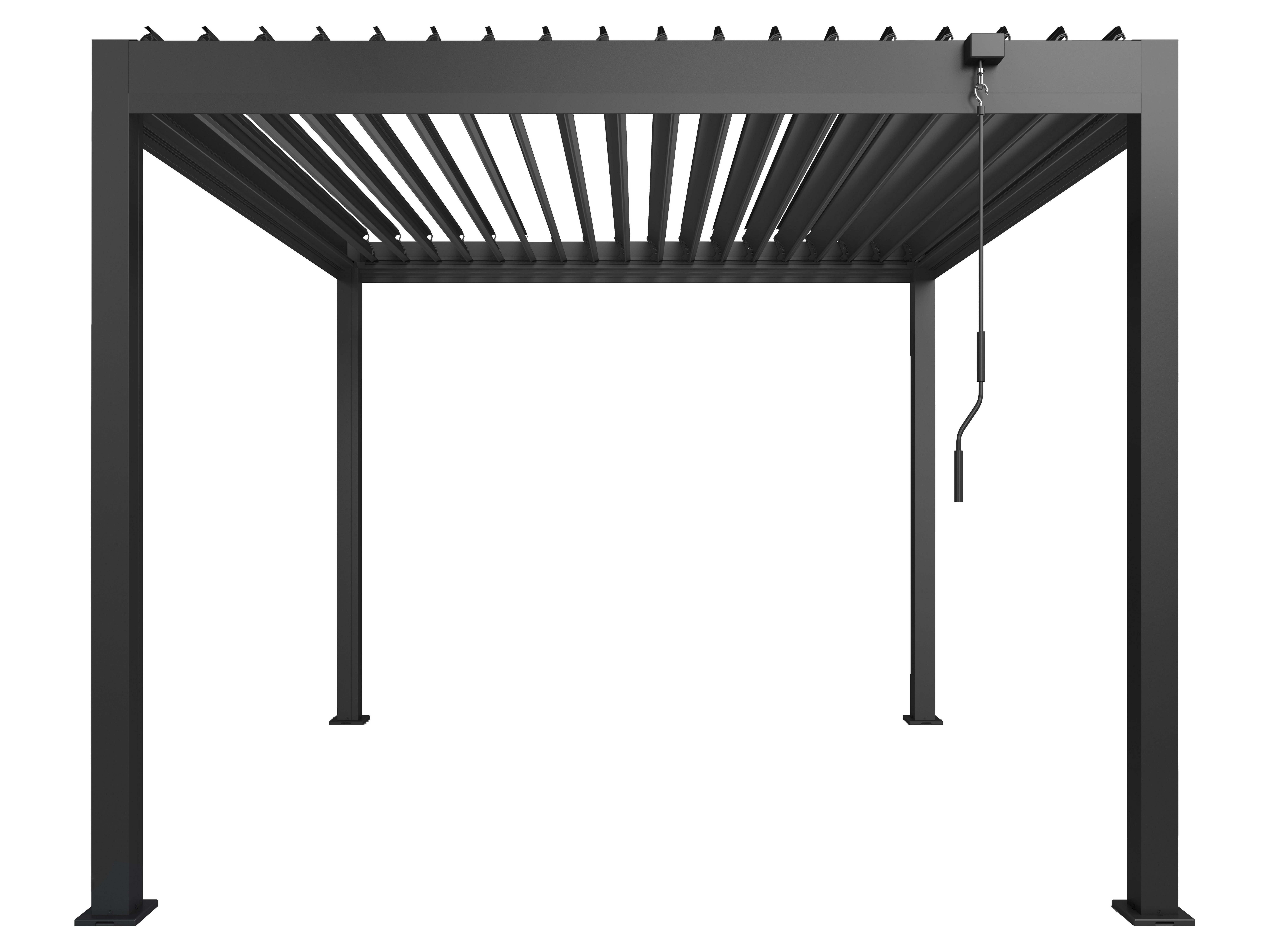 KONIFERA Pavillon Pergola Alhambra Steel, verschiedene Größen, ohne Seitenteile