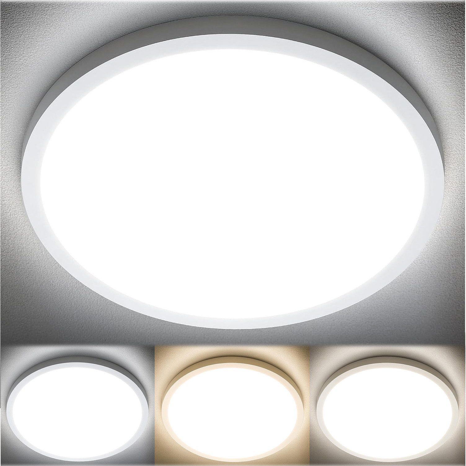 SERBASIC Deckenleuchte Ultra Dünn LED Deckenleuchte, günstig online kaufen