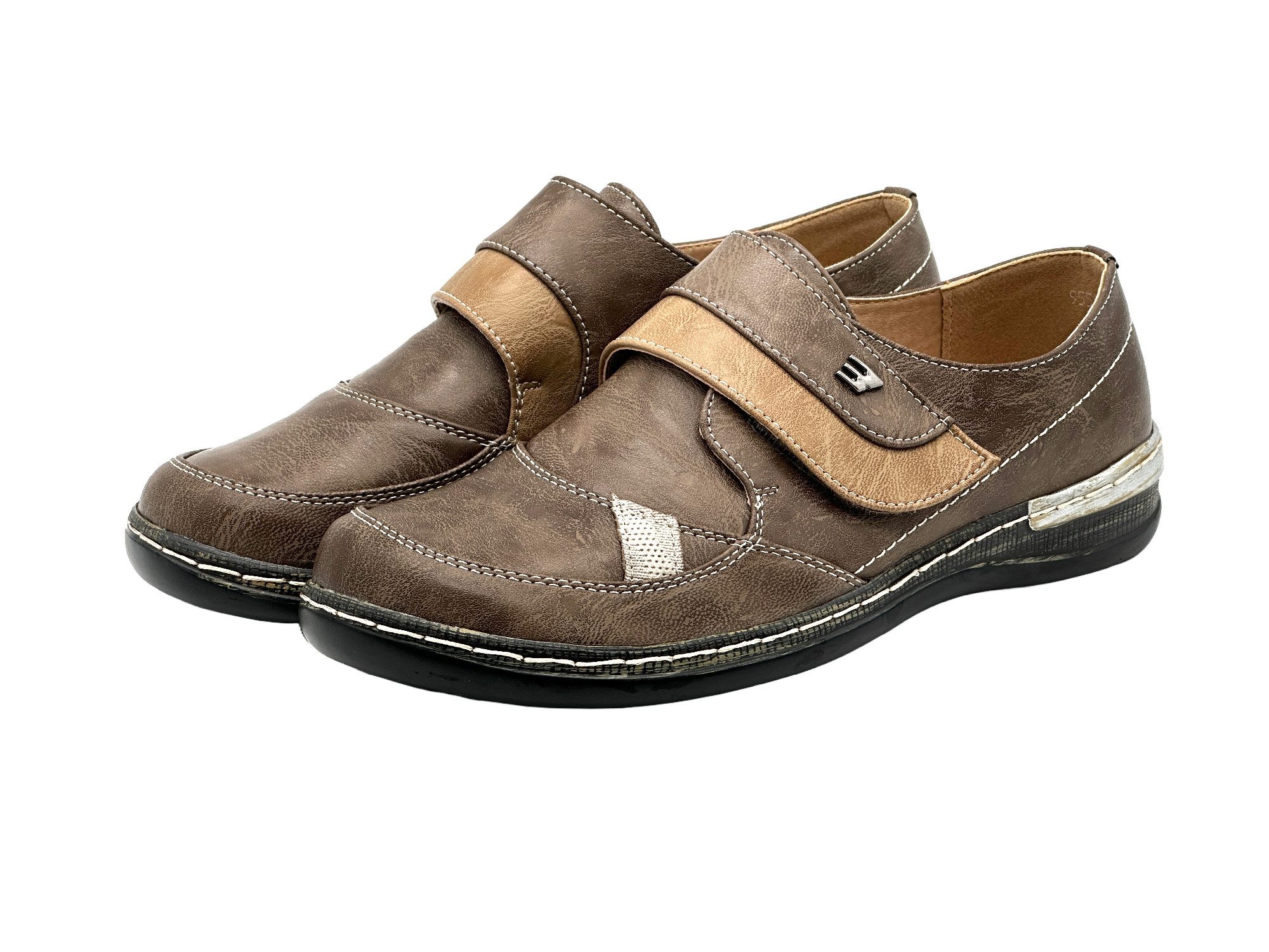 Nowaland Bequemer Damen Freizeitschuh mit Klettverschluss Klettschuh Komfortabel – Einfach zu tragen – Pflegeleicht