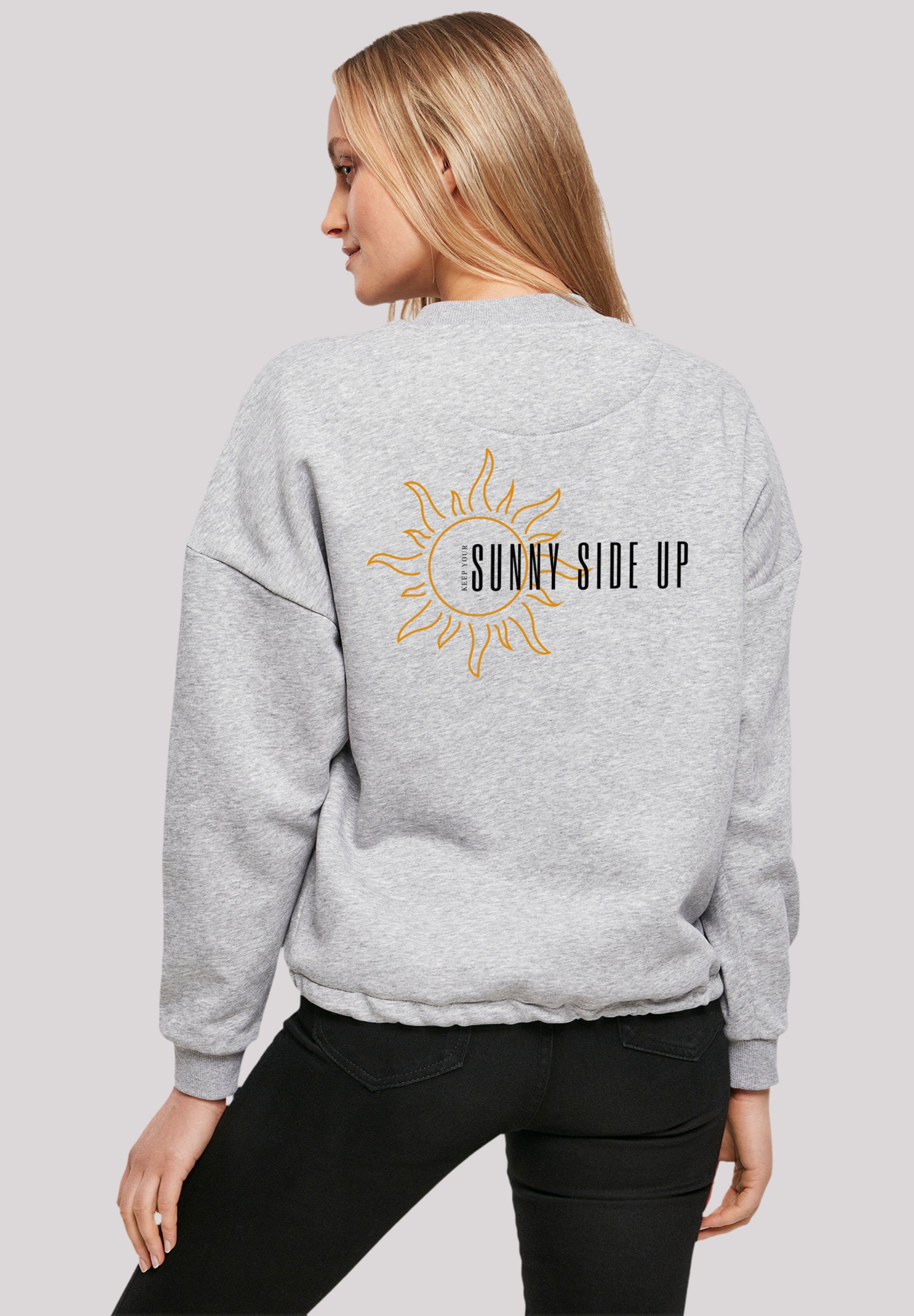 F4NT4STIC Sweatshirt Sunny side up Print heather grey