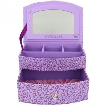 Depesche Schmuckkasten TOPModel Schmuckkästchen, Klein LILAC LEO LOVE Schmuckbox mit Spiegel