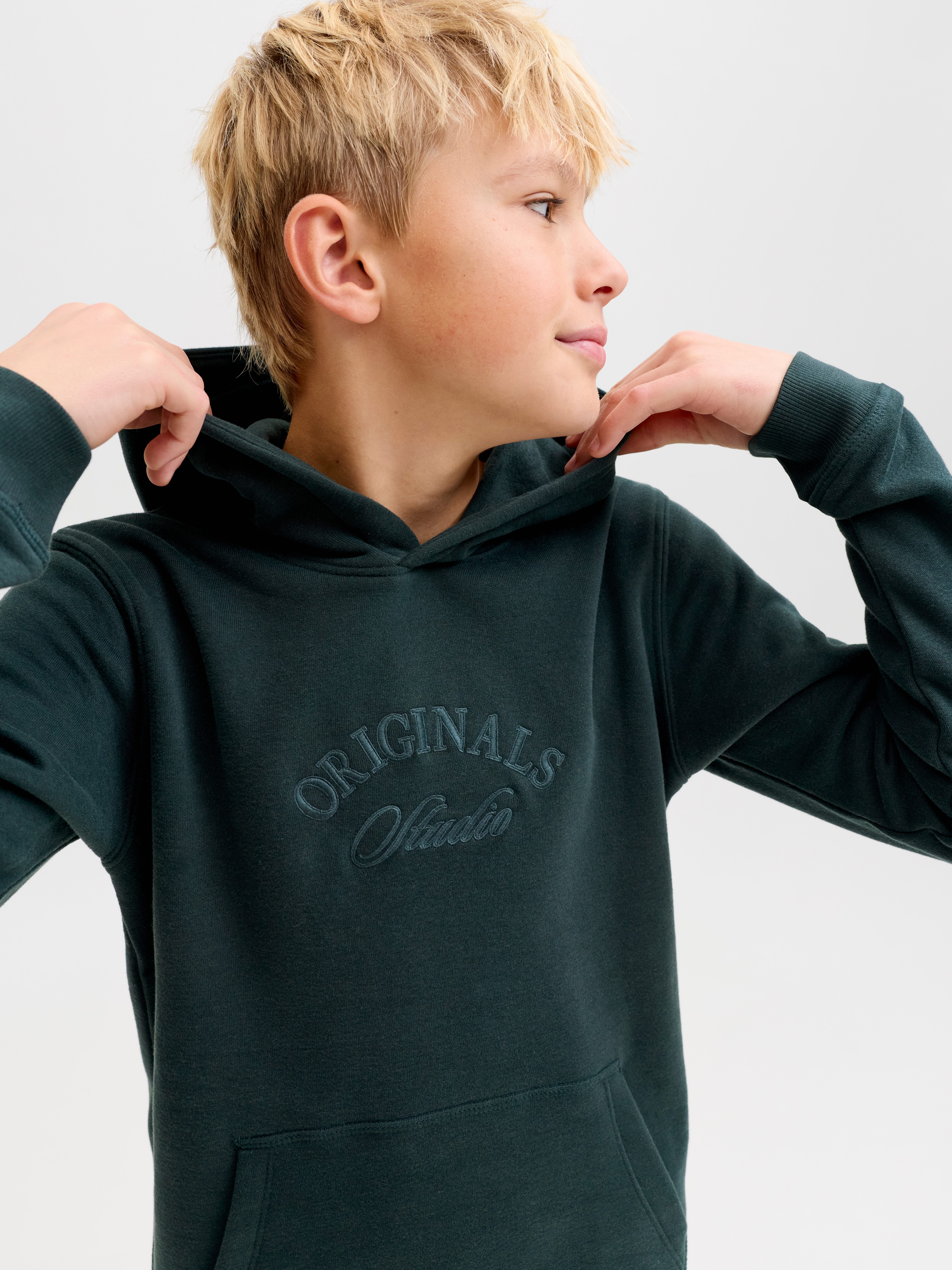 Jack & Jones Junior Kapuzensweatshirt JORBLEECKER BRANDING SWEAT HOOD BF JNR – Bild 2 von 5