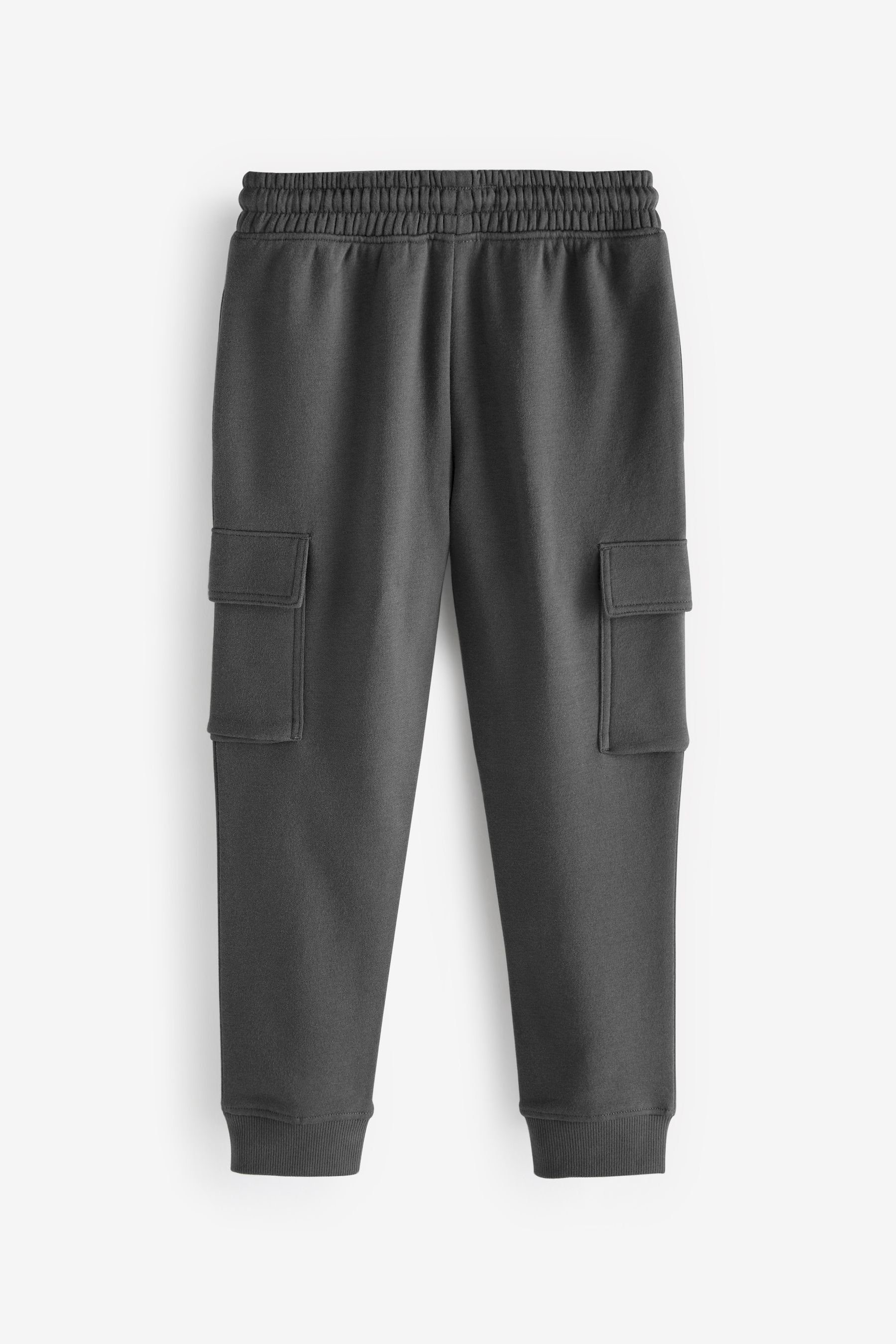 Cargohose Charcoal Next Baumwollanteil mit (1-tlg) Jogginghose Grey Cargo-Jogginghose -