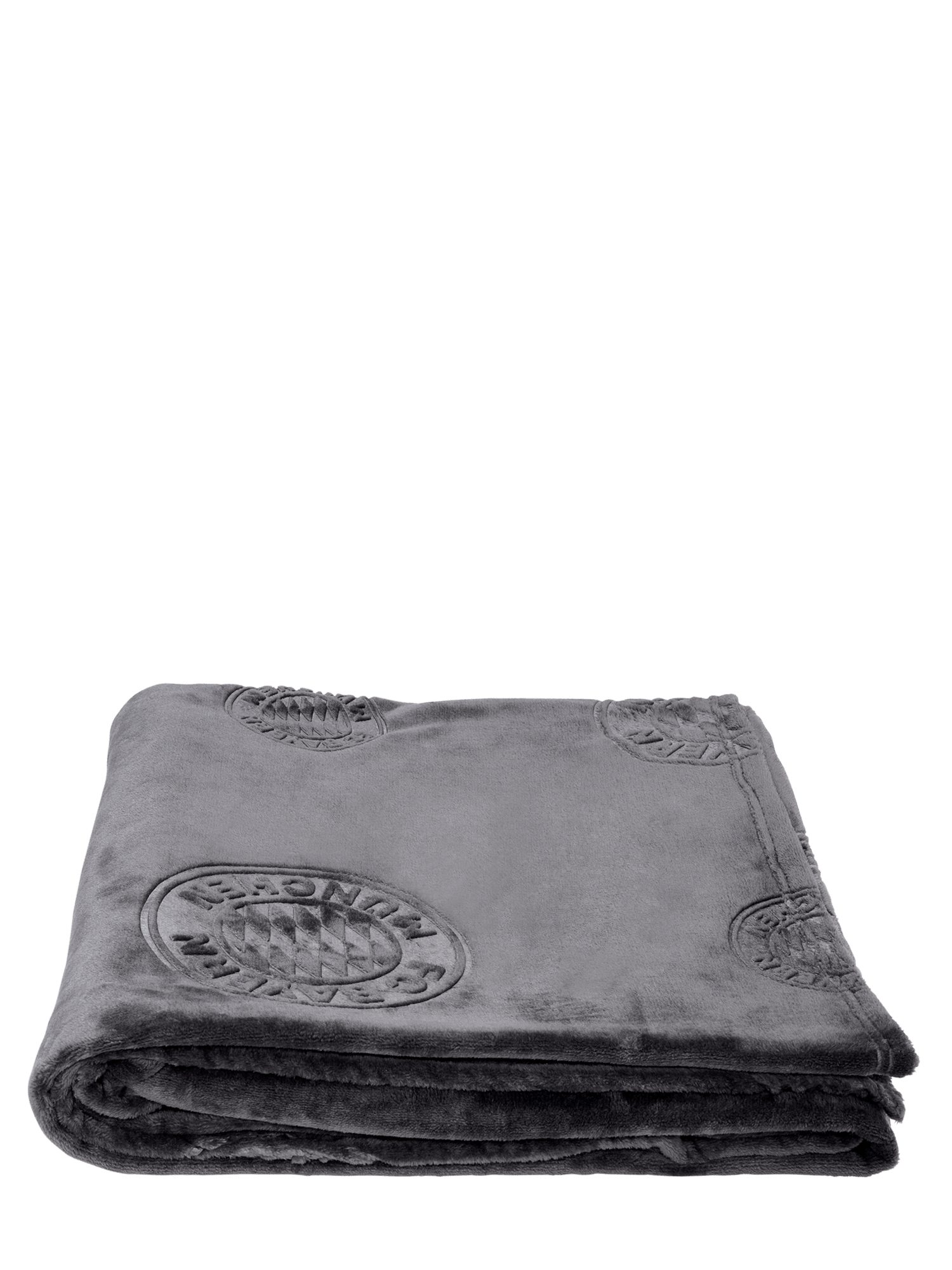 Wohndecke FC Bayern München I Kuscheldecke I Grau, FC Bayern München günstig online kaufen