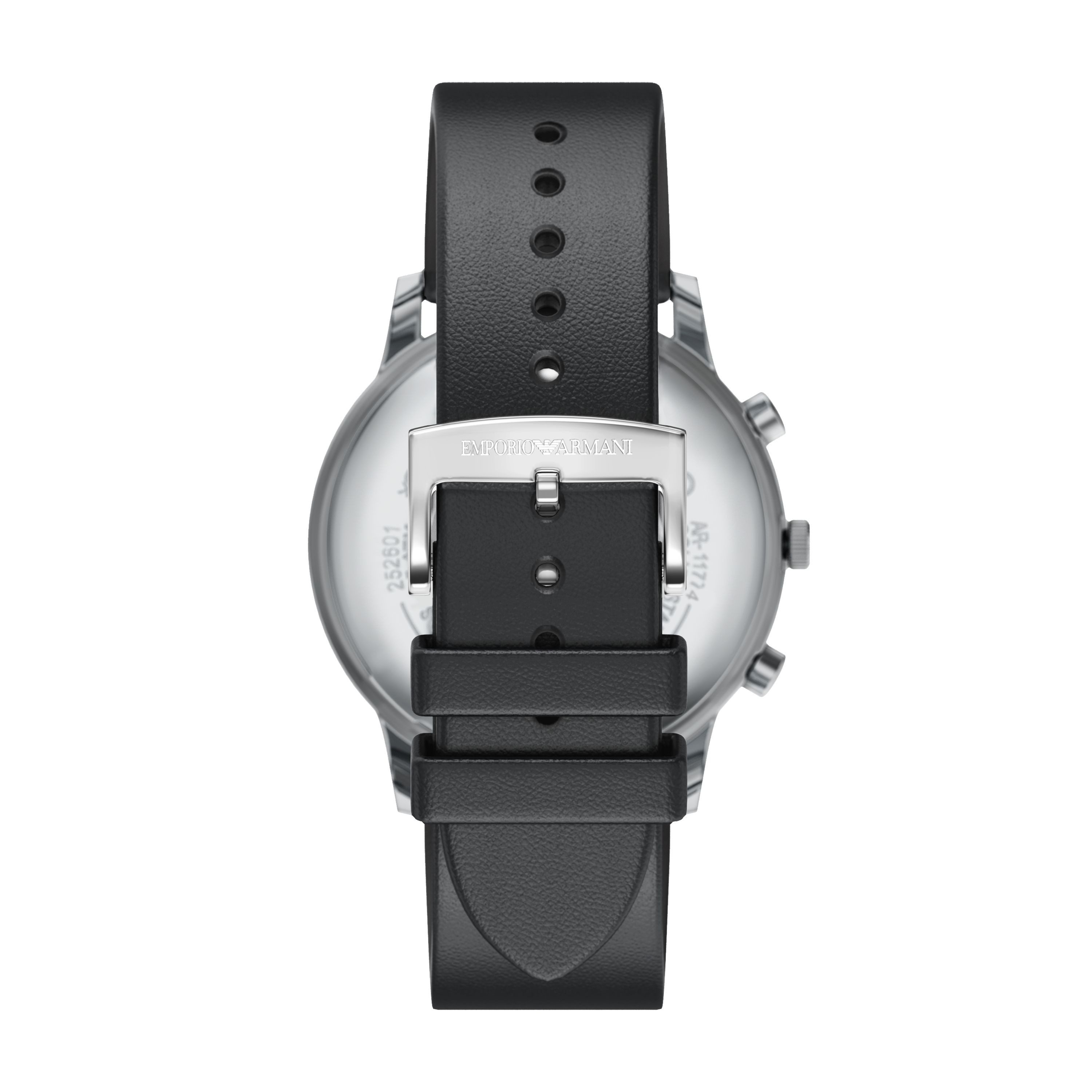 Emporio Armani Chronograph AR11774, Quarzuhr, Armbanduhr, Herrenuhr, Lederarmband, analog, Tag