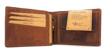 McLean Geldbörse vintage echt Büffel Voll-Leder, mit RFID Schutz, Reißverschlussfach innen