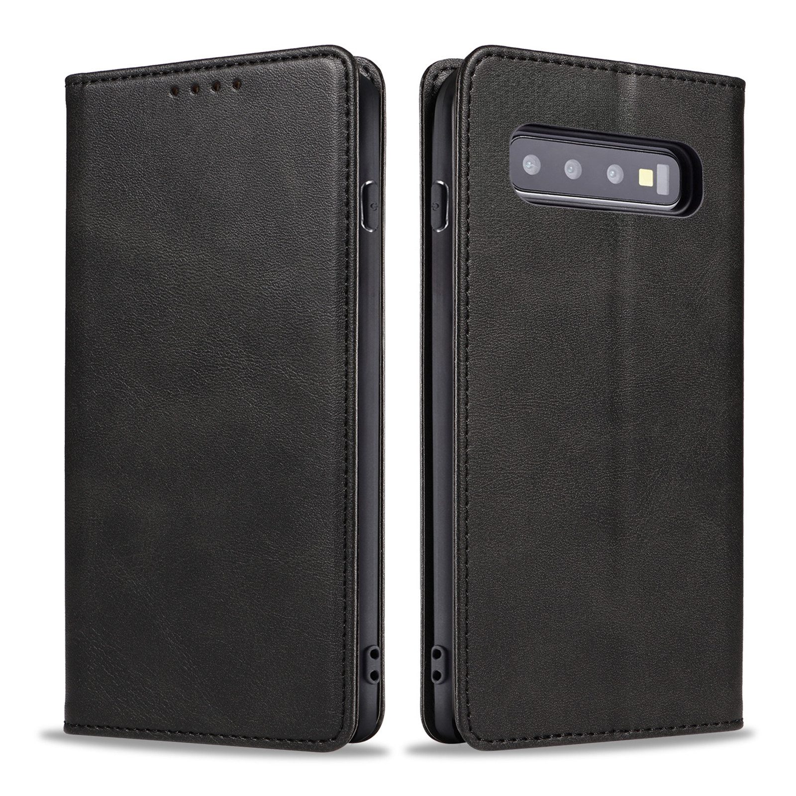 Tec-Expert Handyhülle Tasche Hülle für Samsung Galaxy S10 6.1 Zoll, 6.1", Cover Klapphülle Case mit Kartenfach Fliphülle aufstellbar