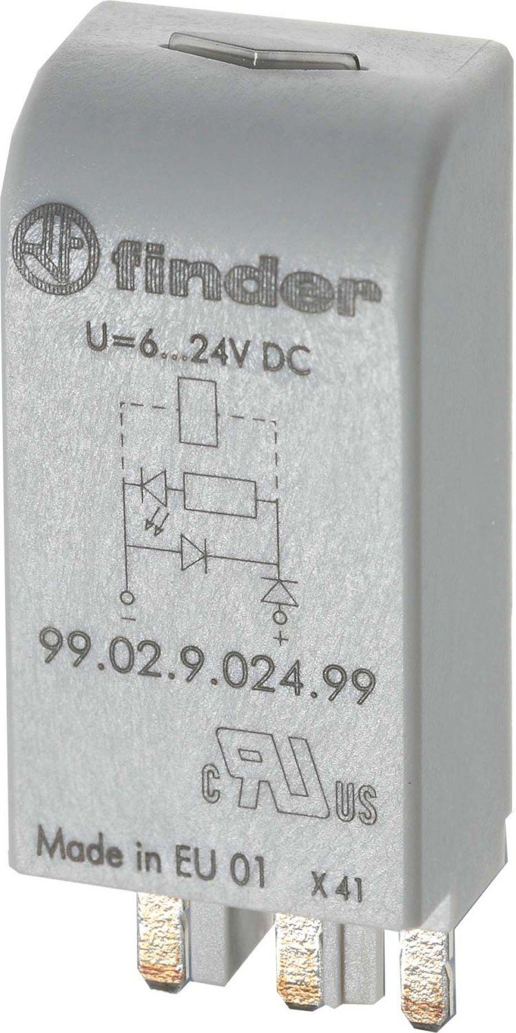finder Klemmen Finder LED gn + Diode 6.. 24VDC 99.02.9.024.99