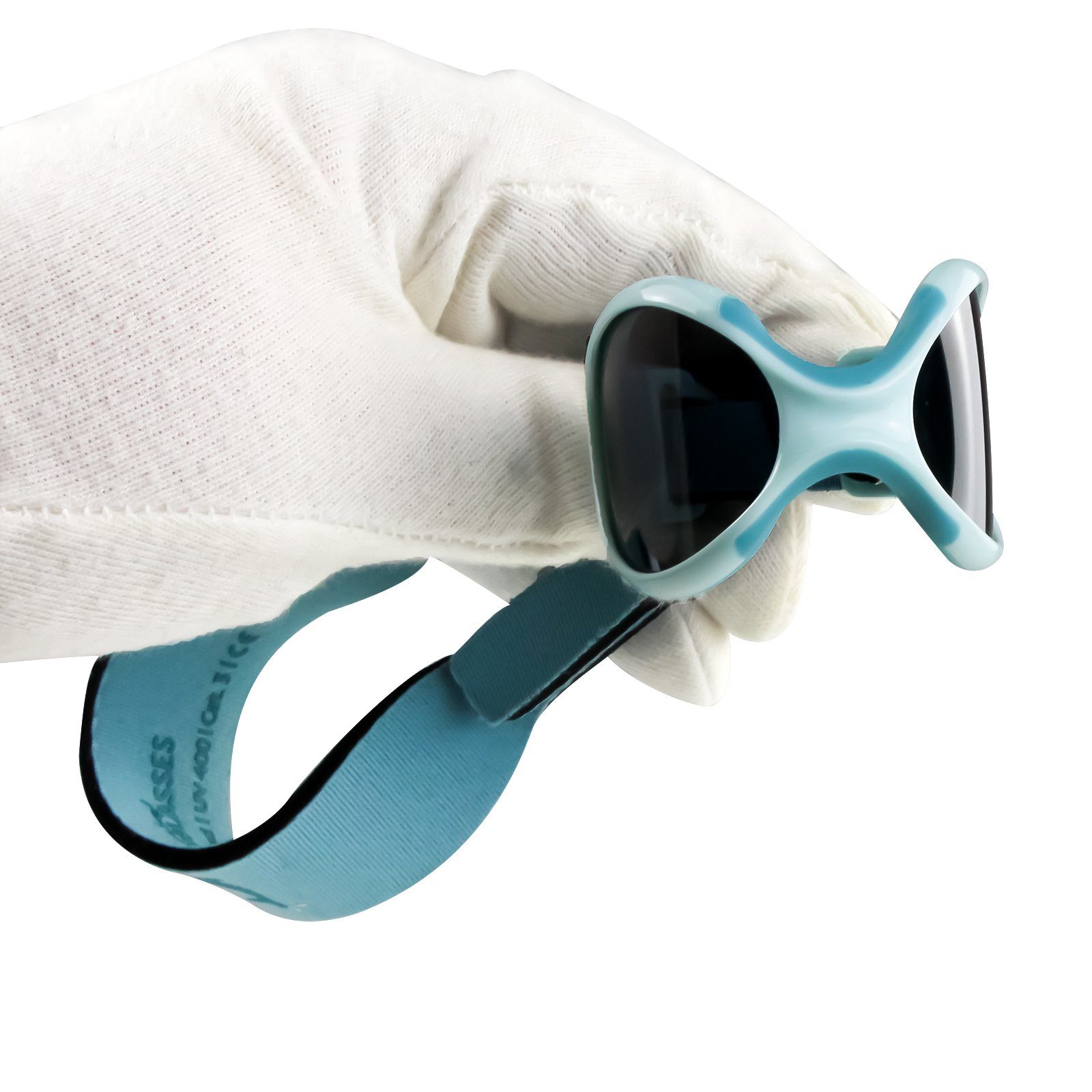 ActiveSol Sonnenbrille Baby EXPLORER, 0-18 Monate, softes Kopfband UV400 Schutz, polarisiert, BPA frei, deutsche Marke