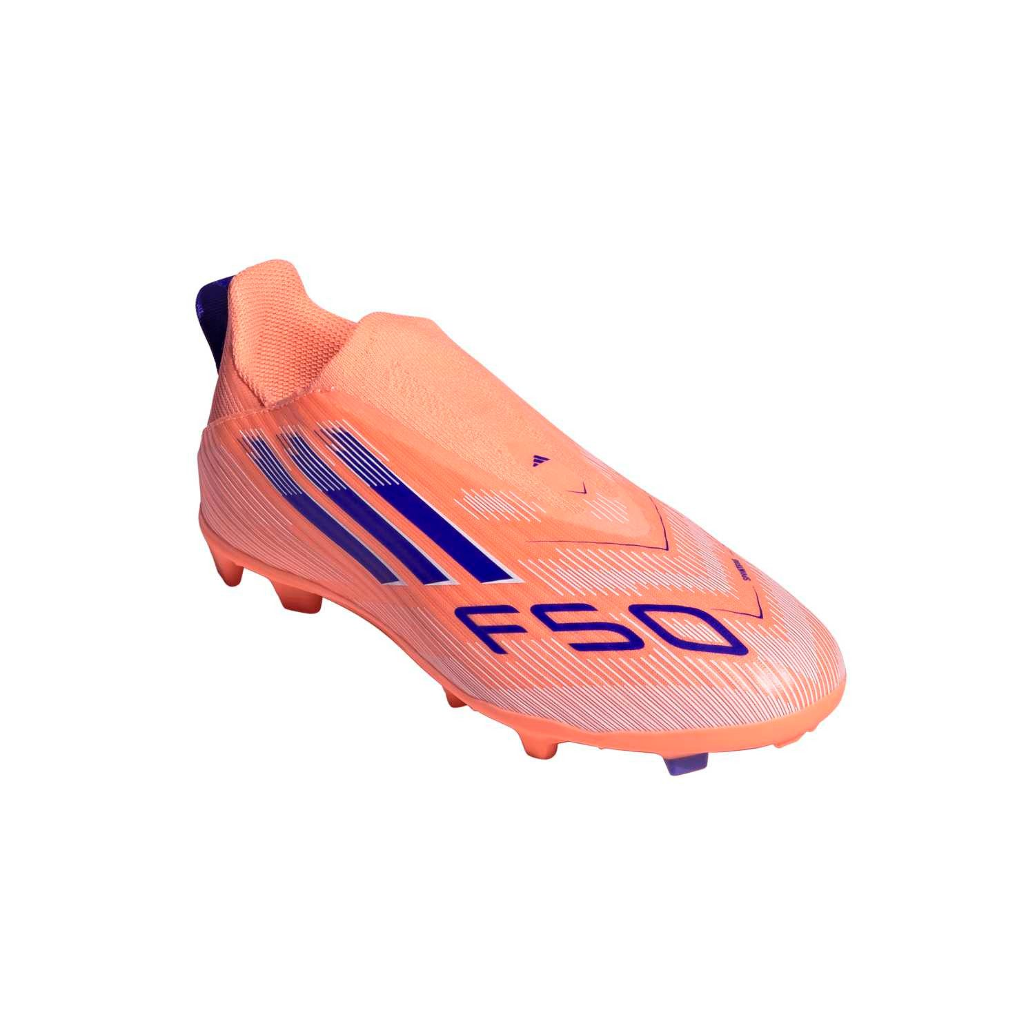adidas Performance F50 League LL FG/MG (Kunstrasen, für feste Böden) orange/blau Jungen Fußballschuh