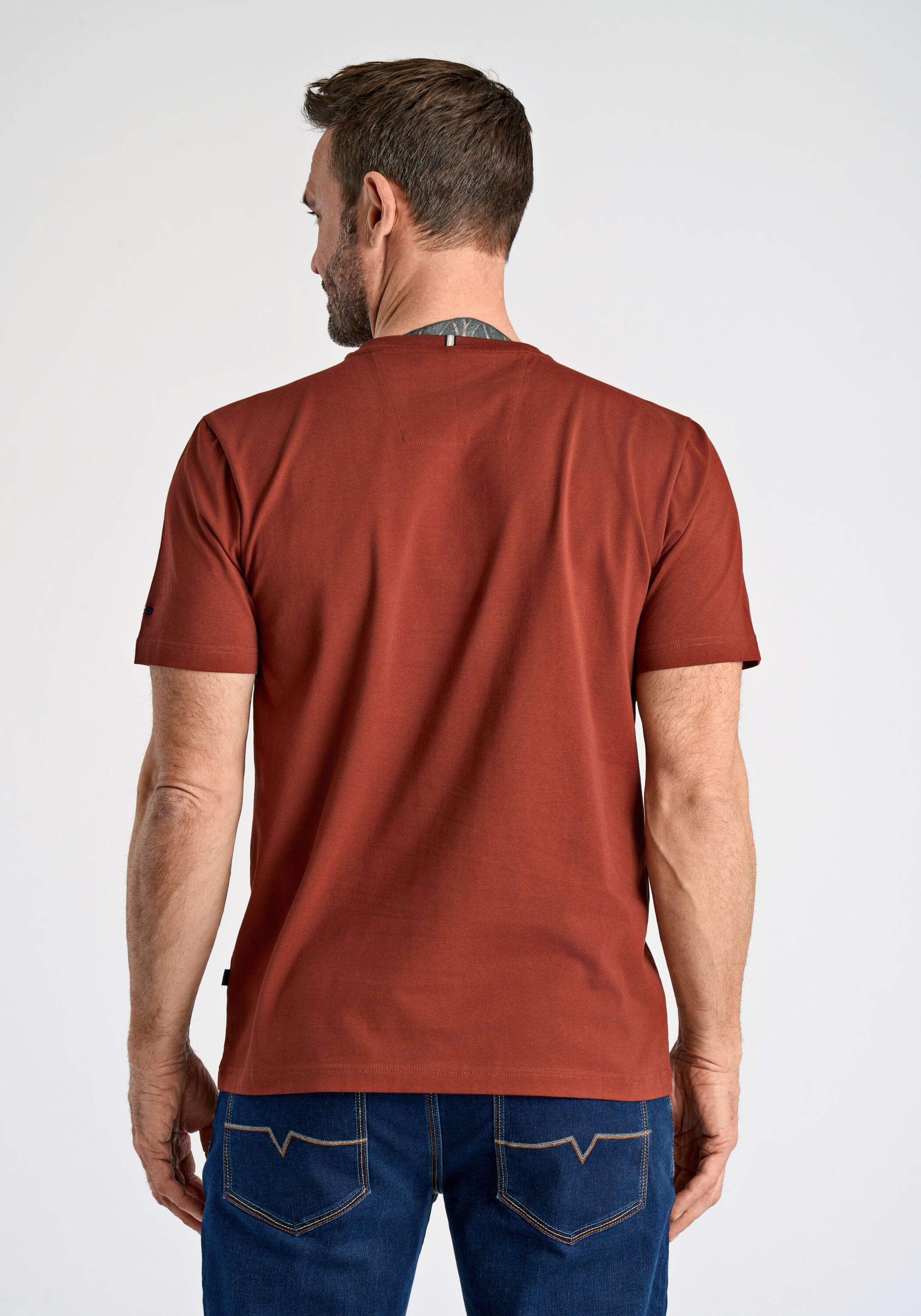 BISON Kurzarmshirt T-Shirt (Kurzarm) Comfort Fit