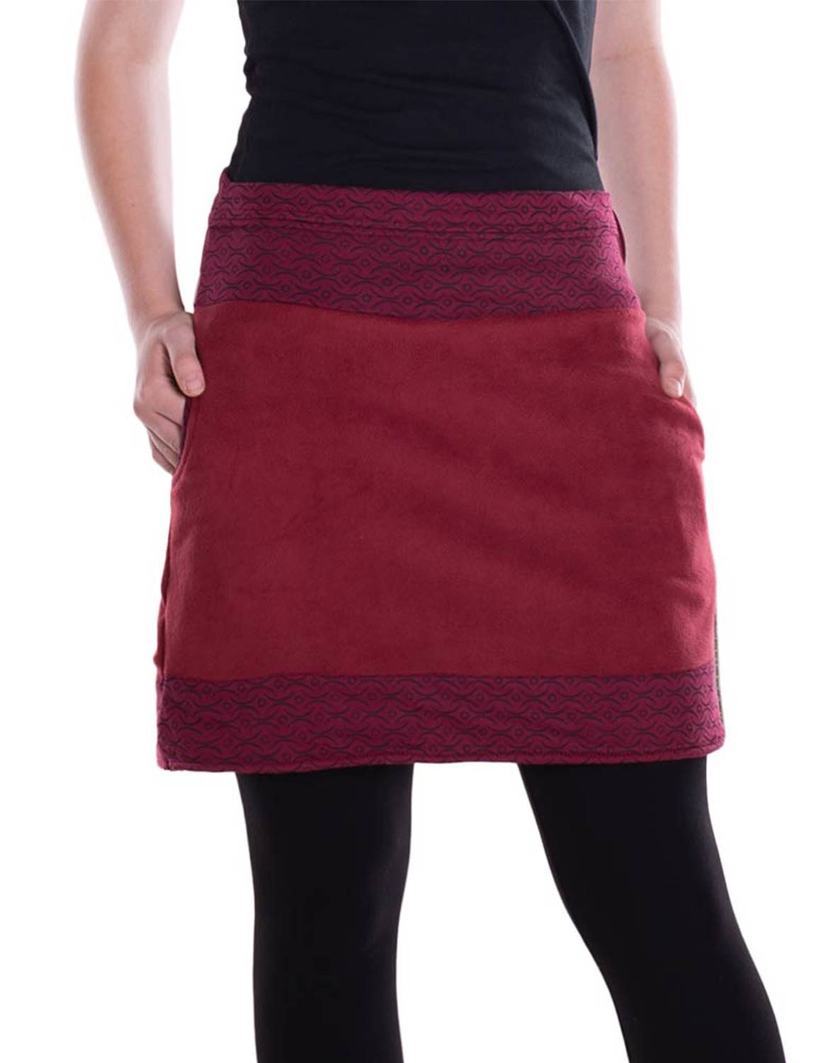 Vishes A-Linien-Rock Thermorock warmer Damen Winterrock günstig online kaufen