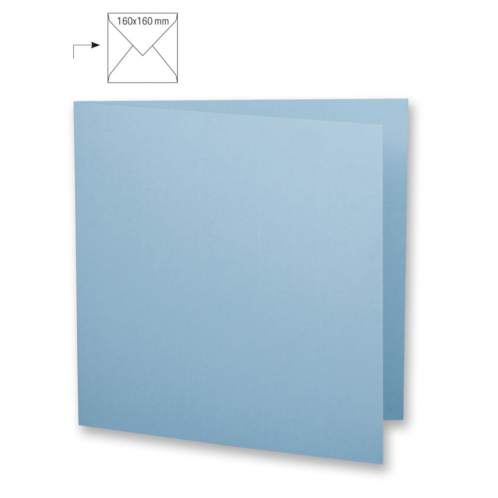 Bastelkartonpapier Rayher 5x 220g/qm uni qu.do. Karte babyblau