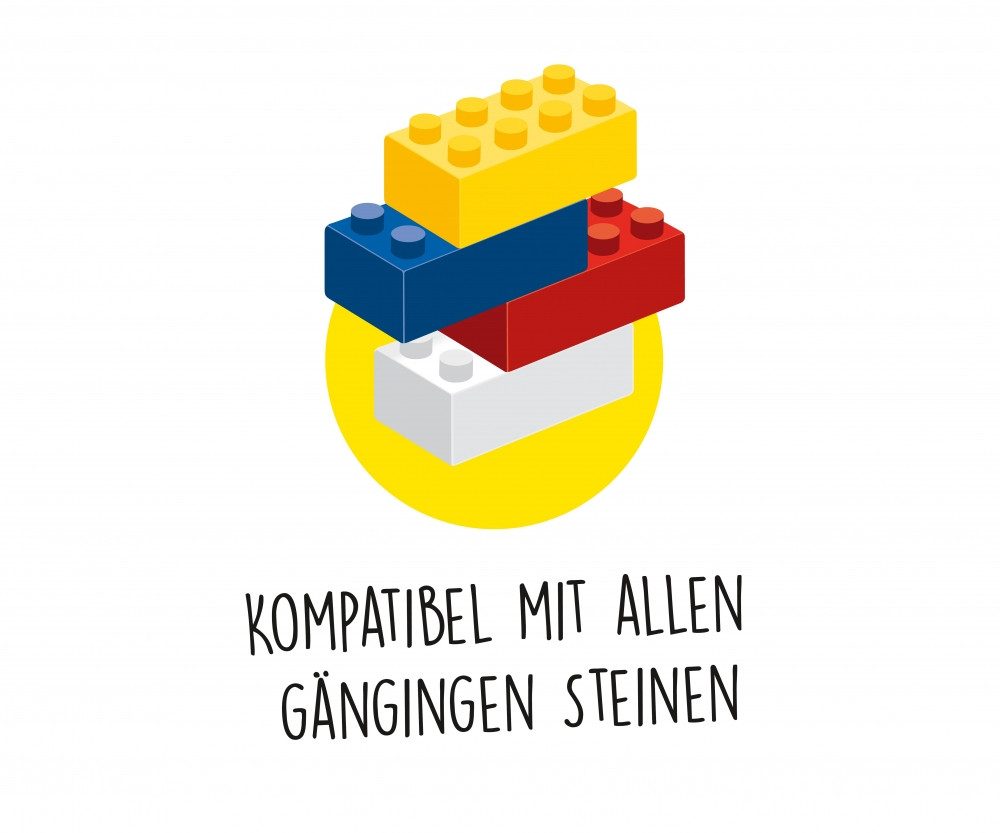 Androni Androni Blox 40 Bausteine braune 8er Steine in Dose Spielbausteine