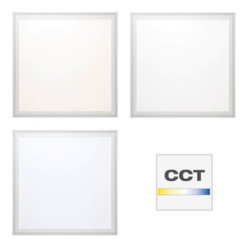 Brilliant LED Panel "Lanette" Kunststoff, weiß, quadratisch, Aufbau, 38W, kaltweiß, 3800lm, kaltweiß