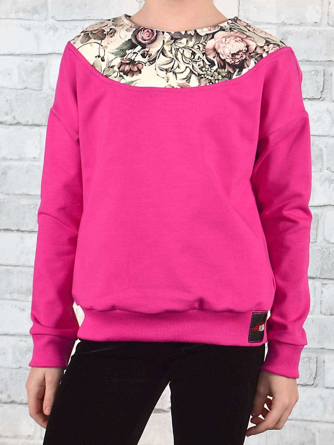 Pink Motiv Sweatshirt Mädchen KMISSO mit Pullover (1-tlg)