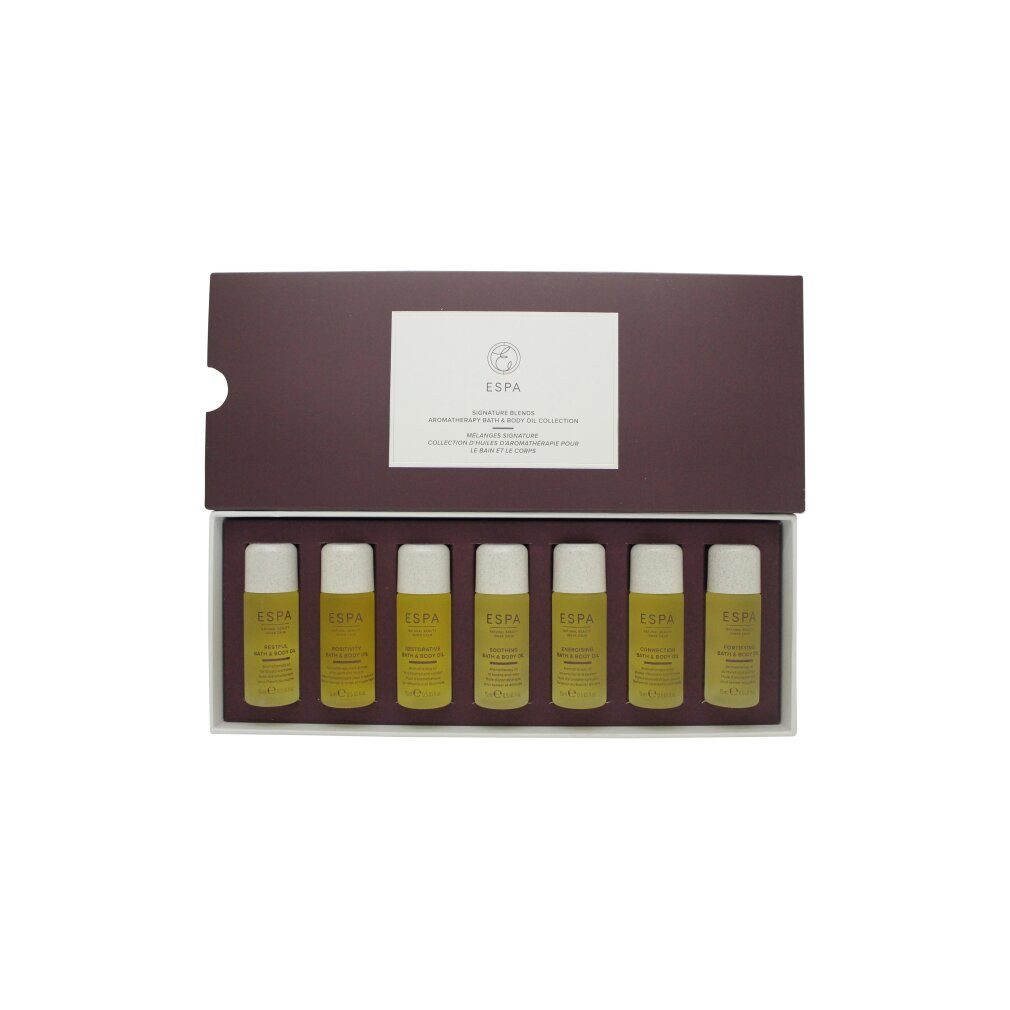 Espa Körperpflegemittel Signature Blends Aromatherapy Bath & Body Oil Collection 7 x 15ml