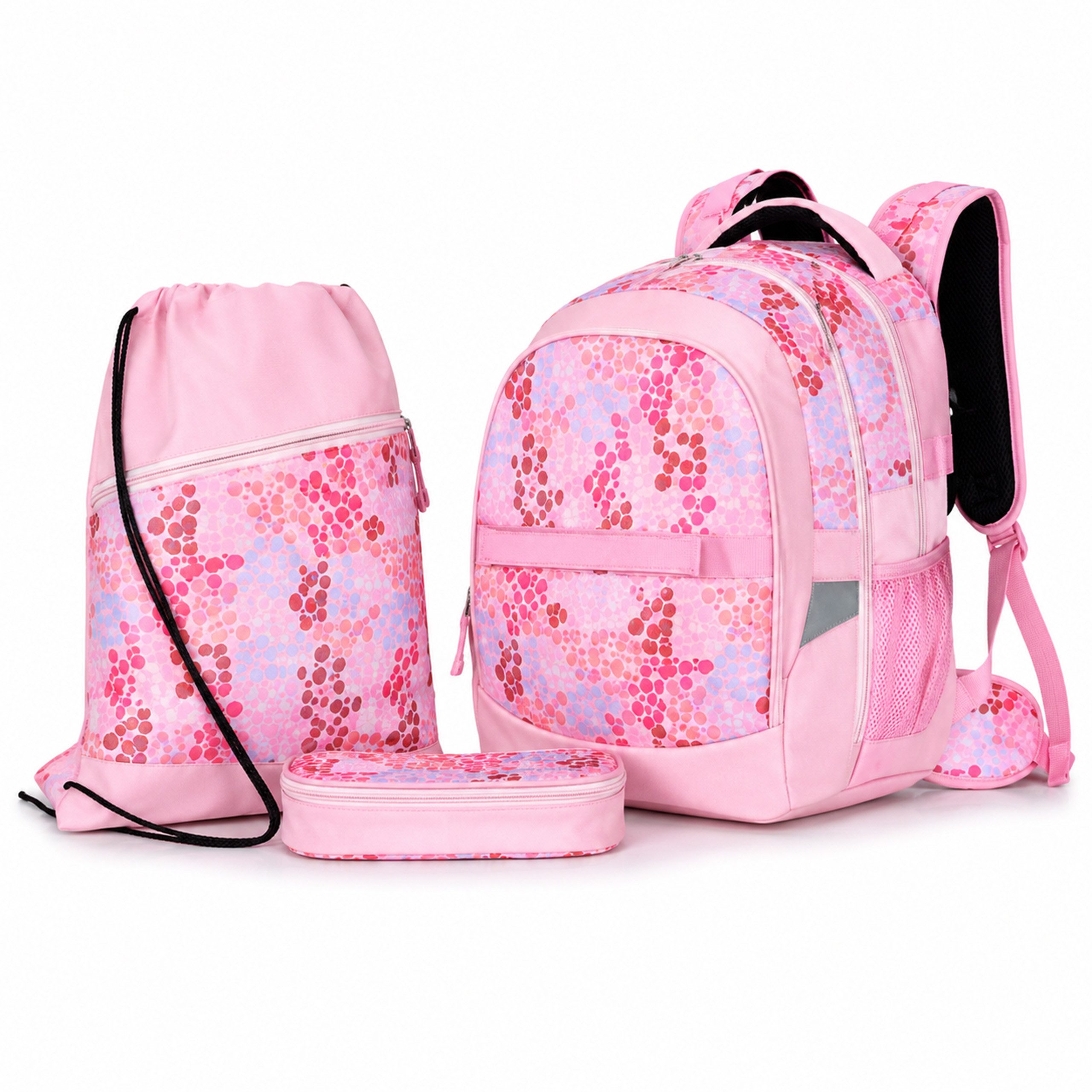 Schulrucksack Kinder Schulrucksack mit Federmappe & Sportbeutel Gepolsterter Rücken