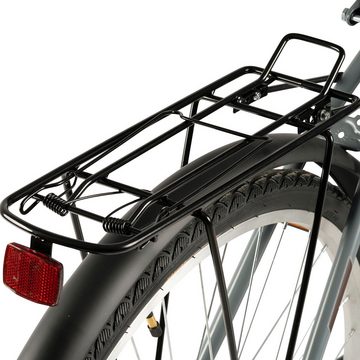 Velors Cityrad 28 Zoll Damenfahrrad mit Korb, Beleuchtung, 1 Gang, Kettenschaltung, ab 160 cm, City Bike Fahrrad