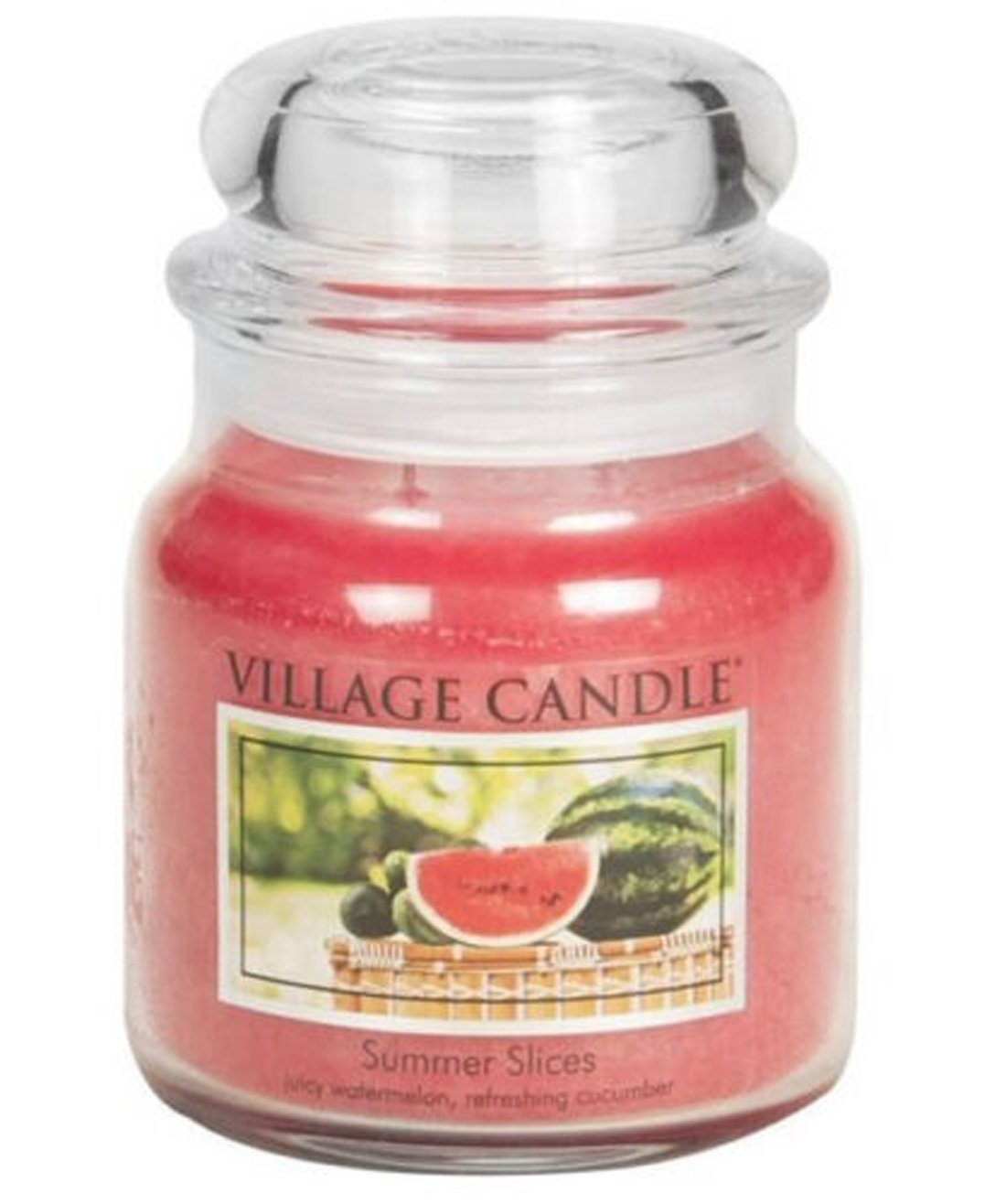 Annimuck Duftkerze Mosaik Village Candle Summer Slices Melone im Glas
