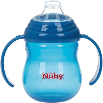 Nuby Trinklernbecher 270ml, blau, Polypropylen, mit Schutzkappe