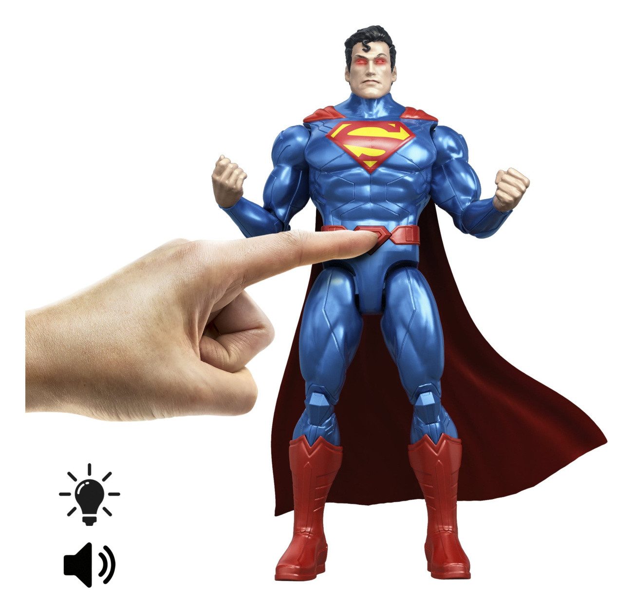 Mattel® Actionfigur DC Premier Actionfigur mit Sound & Licht Heat Vision Superman 16 cm