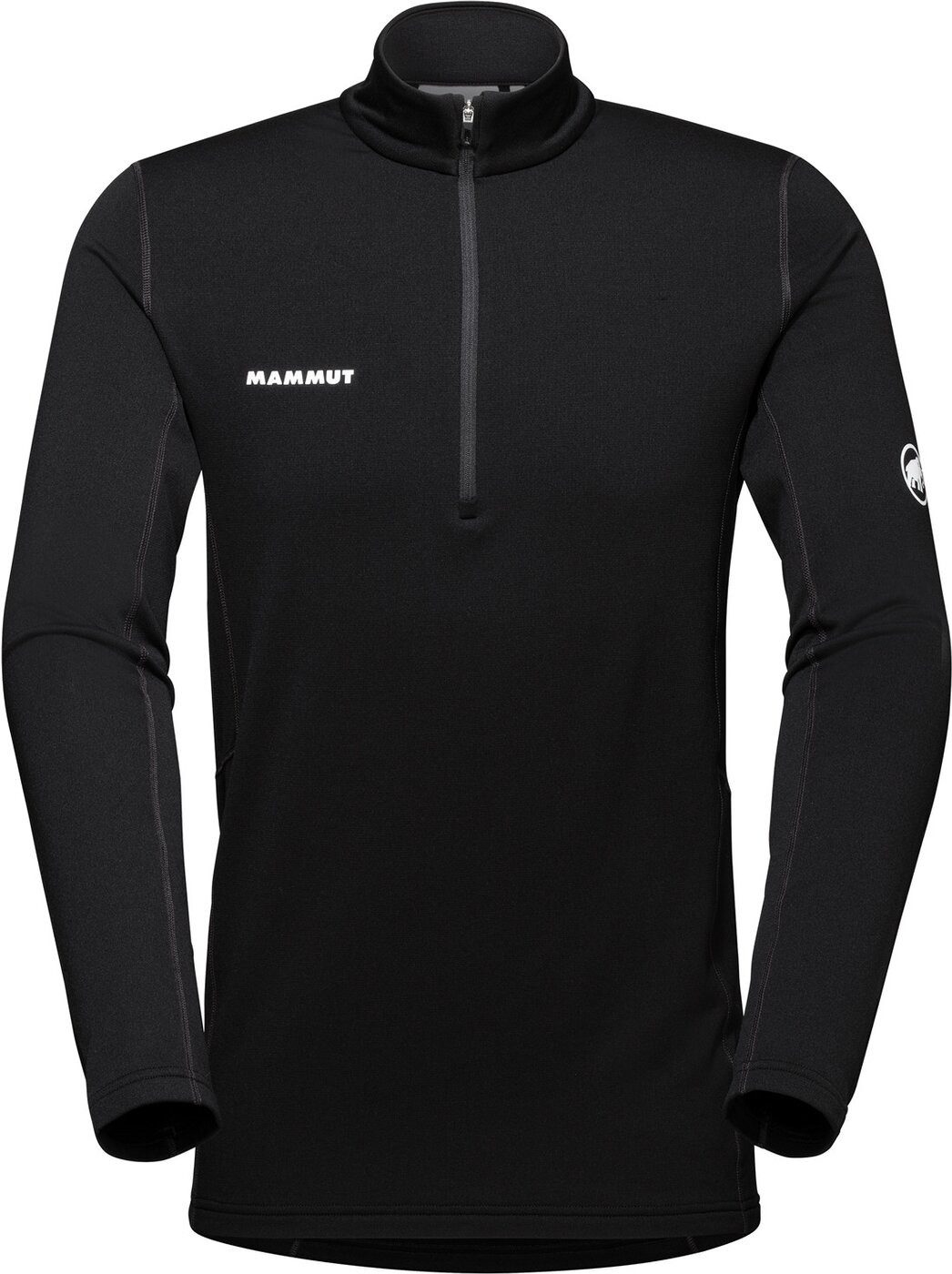 T-Shirt Aenergy ML Half Zip Pull Men BLACK